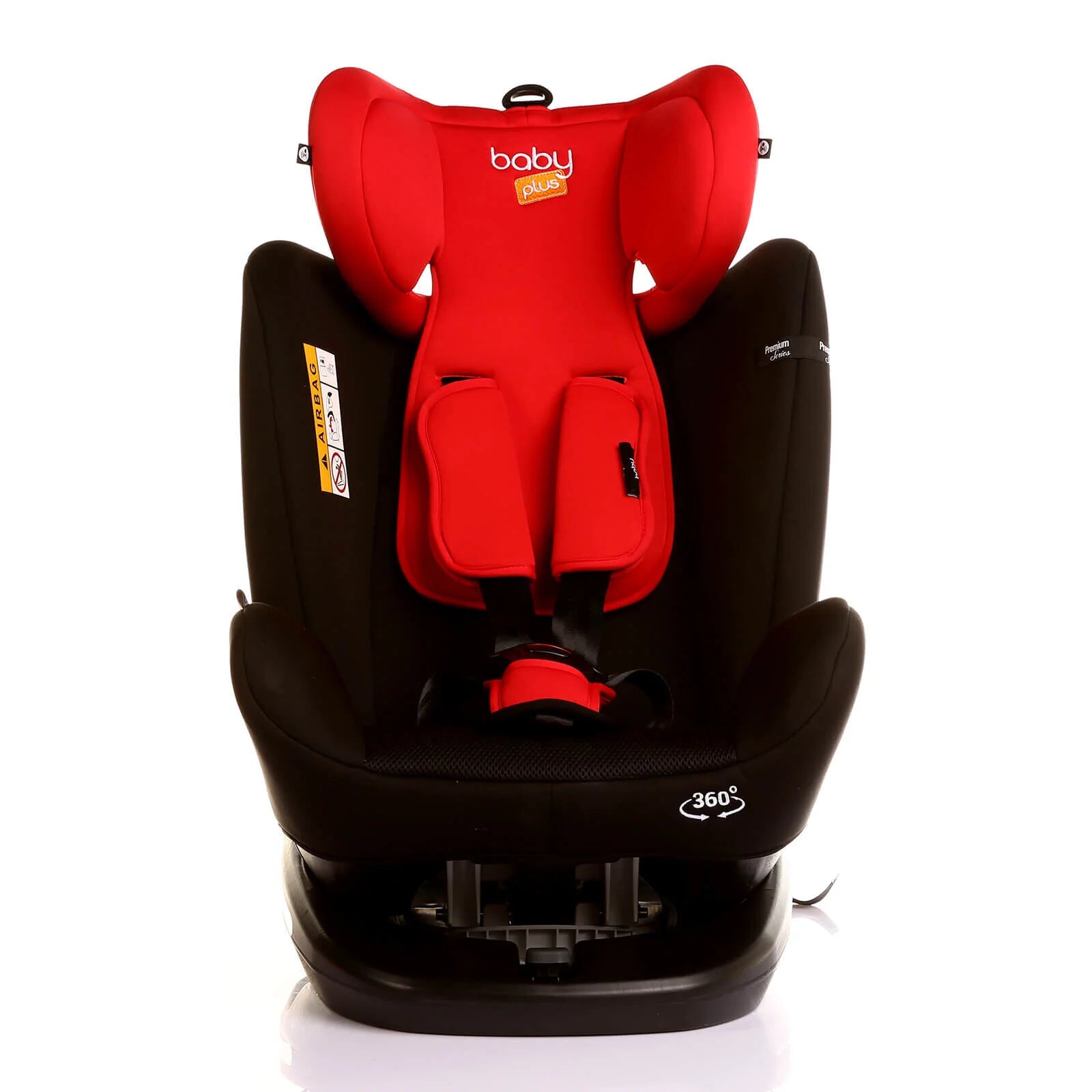 baby plus Orbitfix Group 0/1 Baby Car Seat - Black Red - baby plus - ebebek