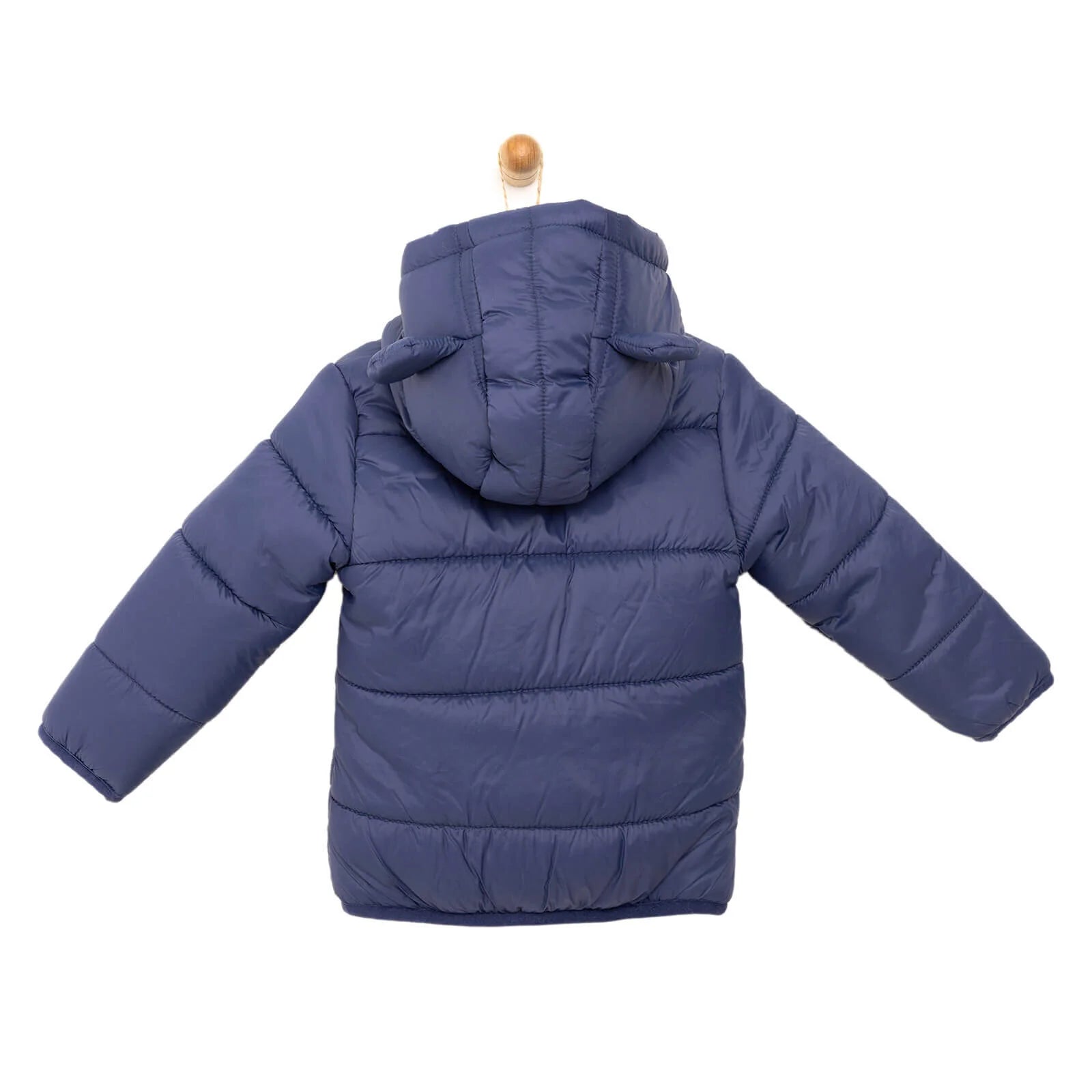HelloBaby Basic Eared Hoodie Coat - Navy Blue - ebebek - Black Friday
