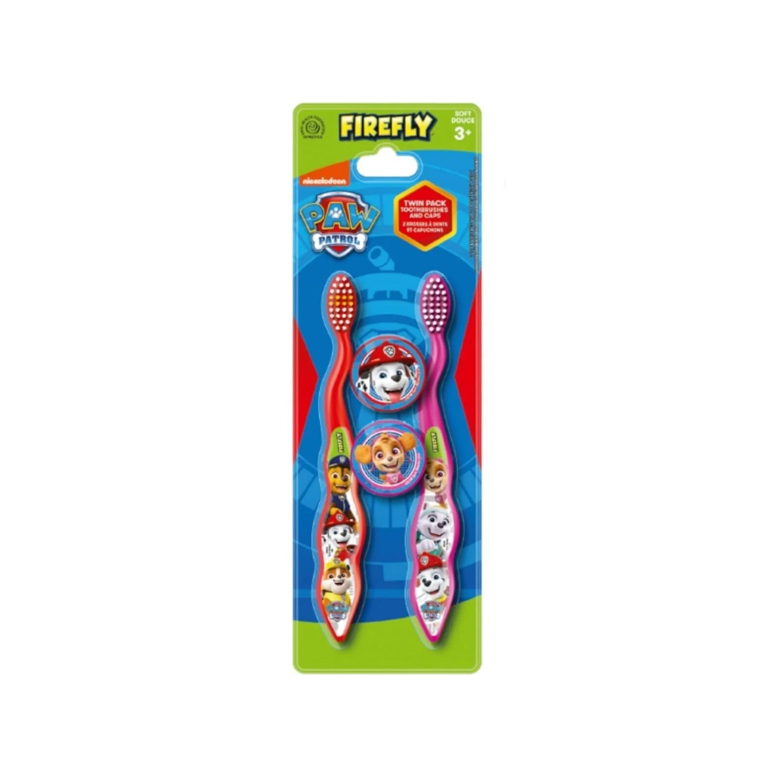 Paw Patrol Toothbrushes & Caps Pack of 2 - ebebek - Black Friday