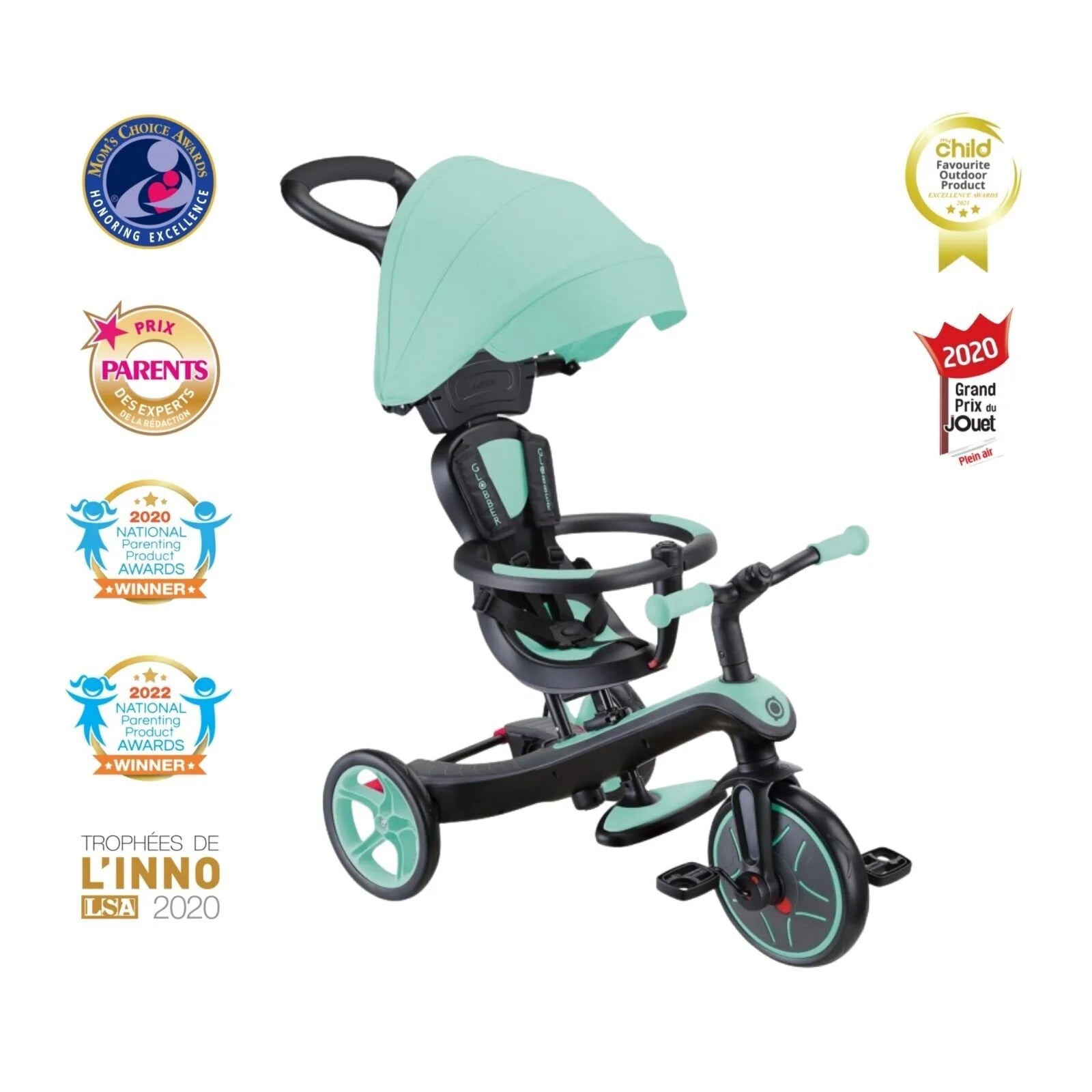 Globber Explorer Trike 4 in 1 - Mint - ebebek - Black Friday