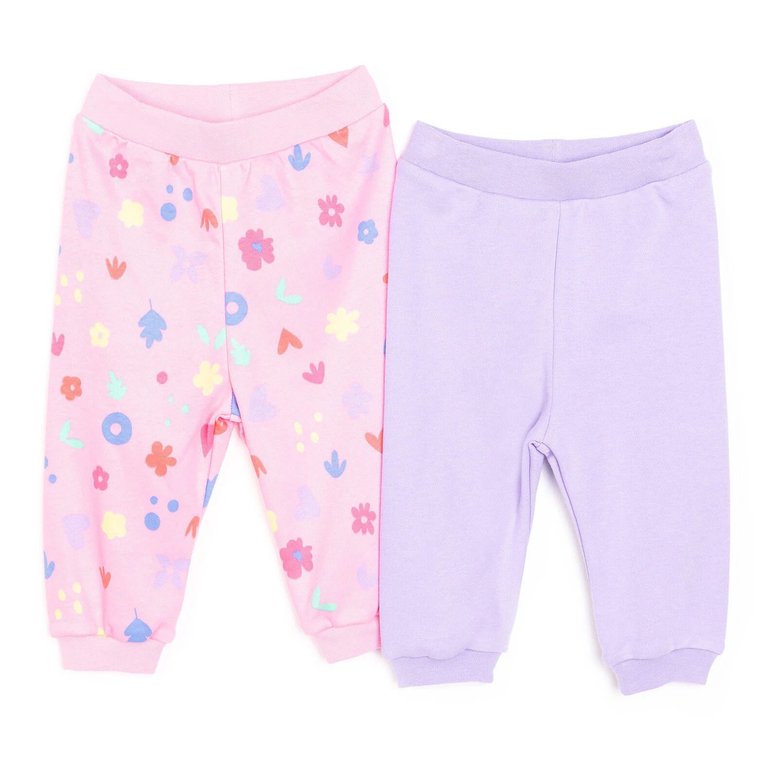 HelloBaby Basic Girl Flower Patterned Footed Bottom 2 pcs - Pink - ebebek - Black Friday