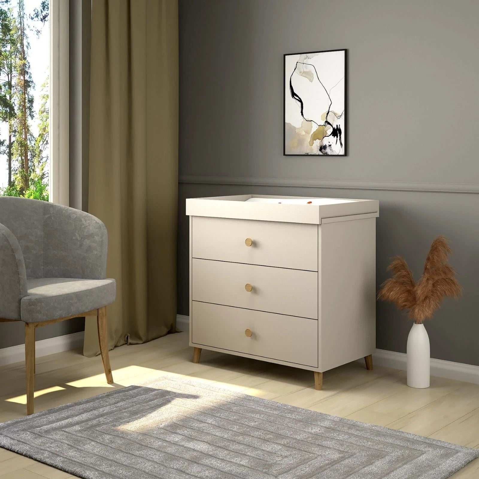 Shefa Kids 890 Changing Dresser - Cashmere Beige - ebebek - Black Friday