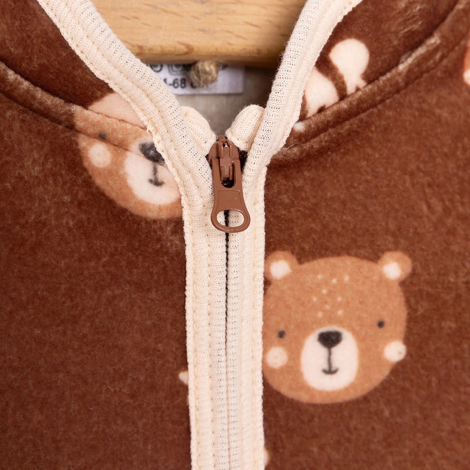 HelloBaby Basic Repeat Printed Fleece Cardigan - Printed - ebebek - Black Friday