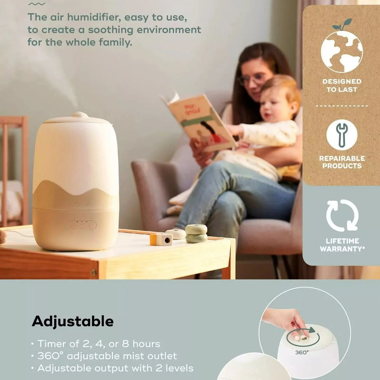 Babymoov Wave Humidifier with Cleaning Brush - ebebek - Black Friday