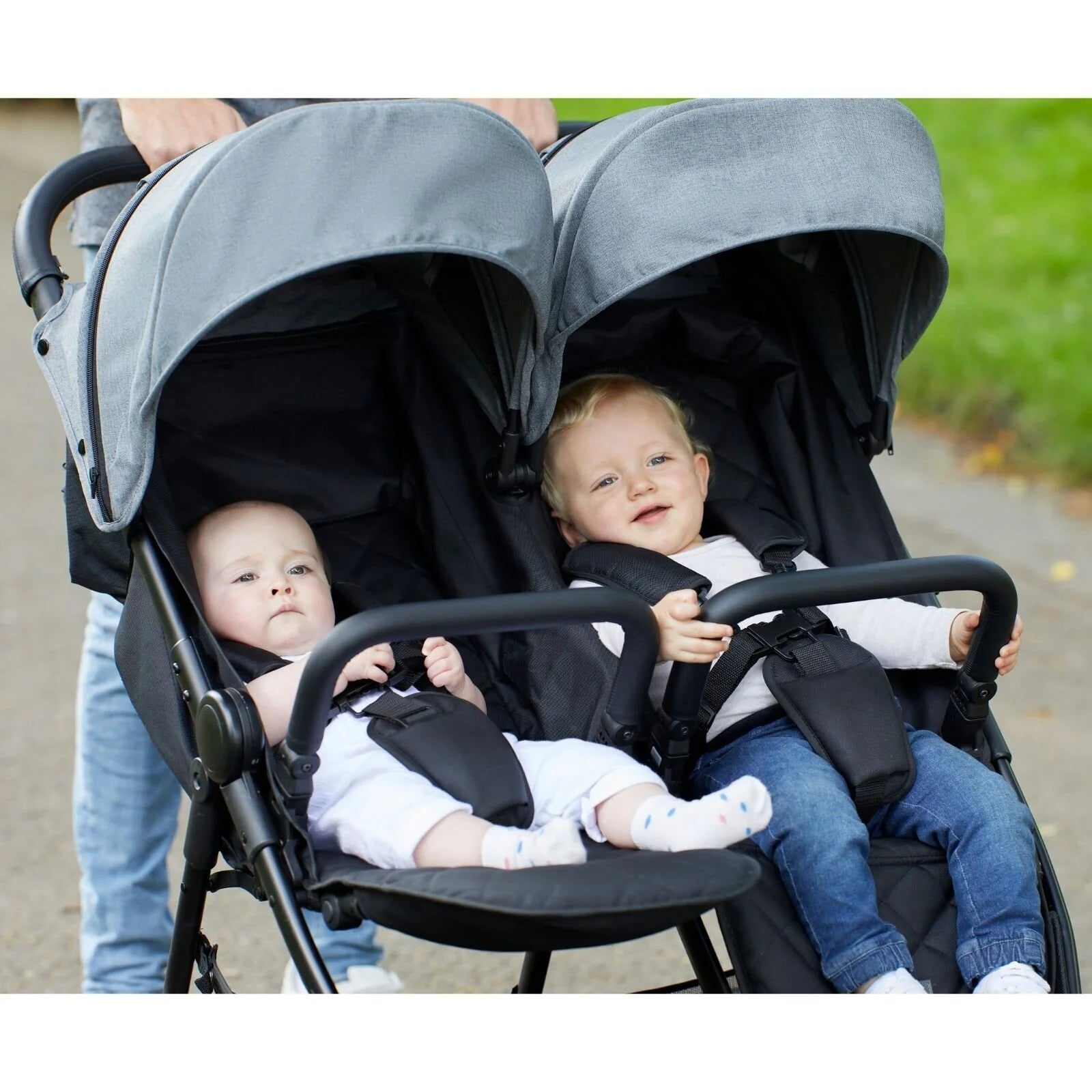 Ickle Bubba Venus Max Double Stroller - Black - Ickle Bubba - ebebek