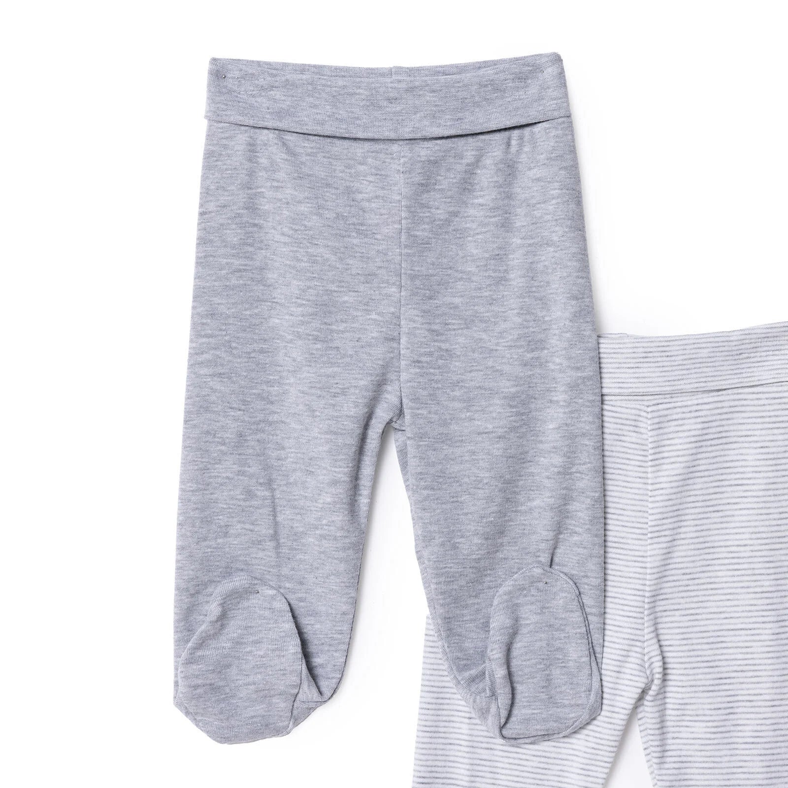 HelloBaby Unisex 2 Piece Footed Bottom - Snow Melange - ebebek - Black Friday