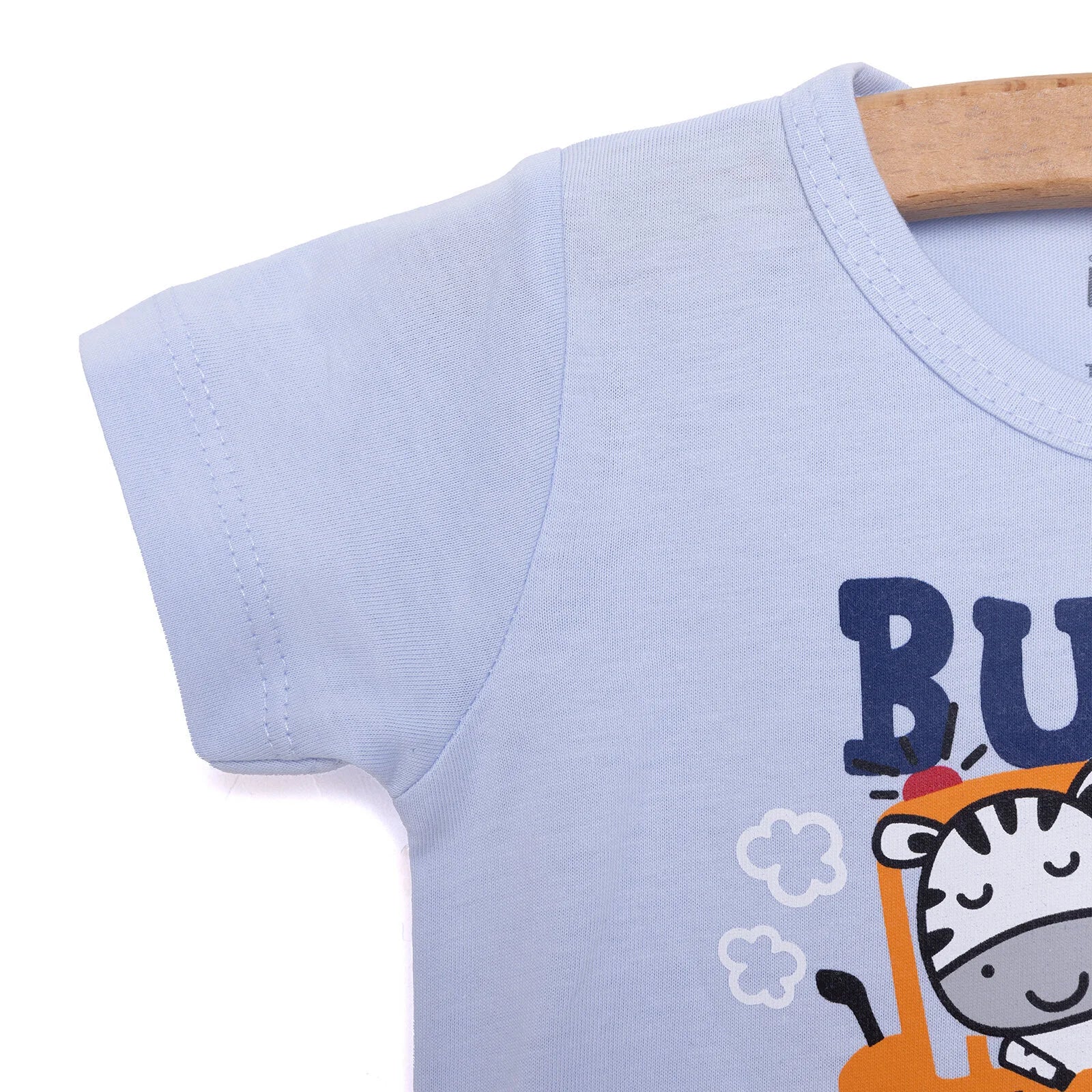 HelloBaby Baby Boy Short Sleeve Pyjamas Set - Light Blue - ebebek - Black Friday