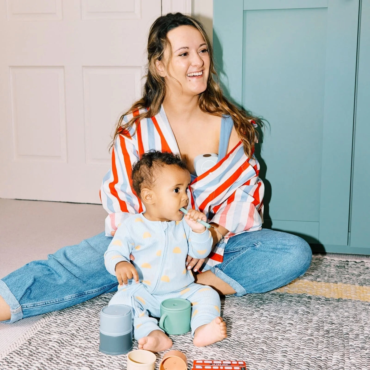 Pippeta Wearable Electric Breast Pump - Sea Salt - ebebek - Black Friday