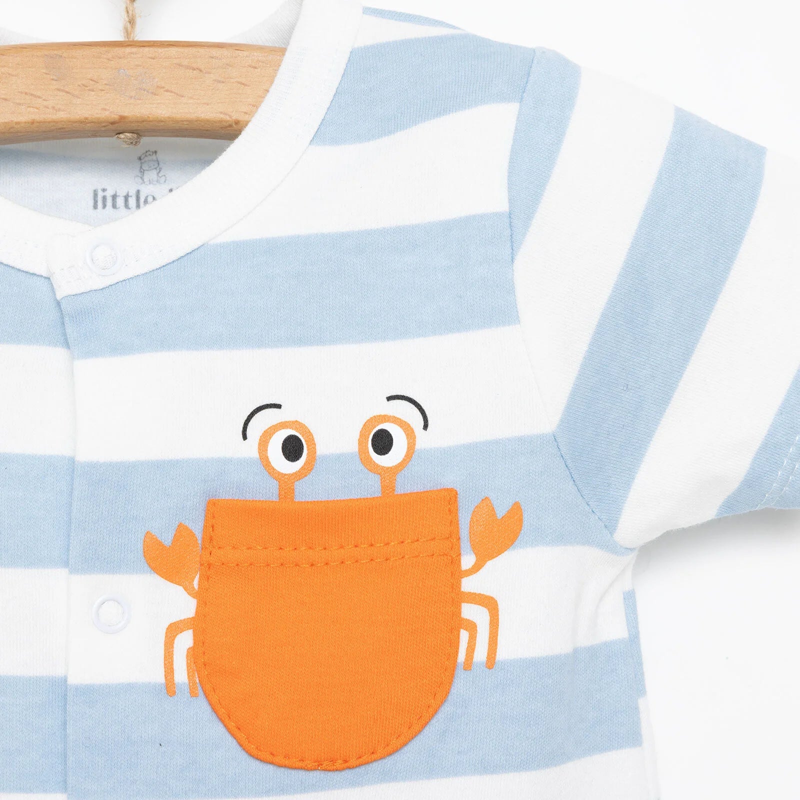 Little Life Newborn Boy Short Jumpsuit - Light Blue - ebebek - Black Friday