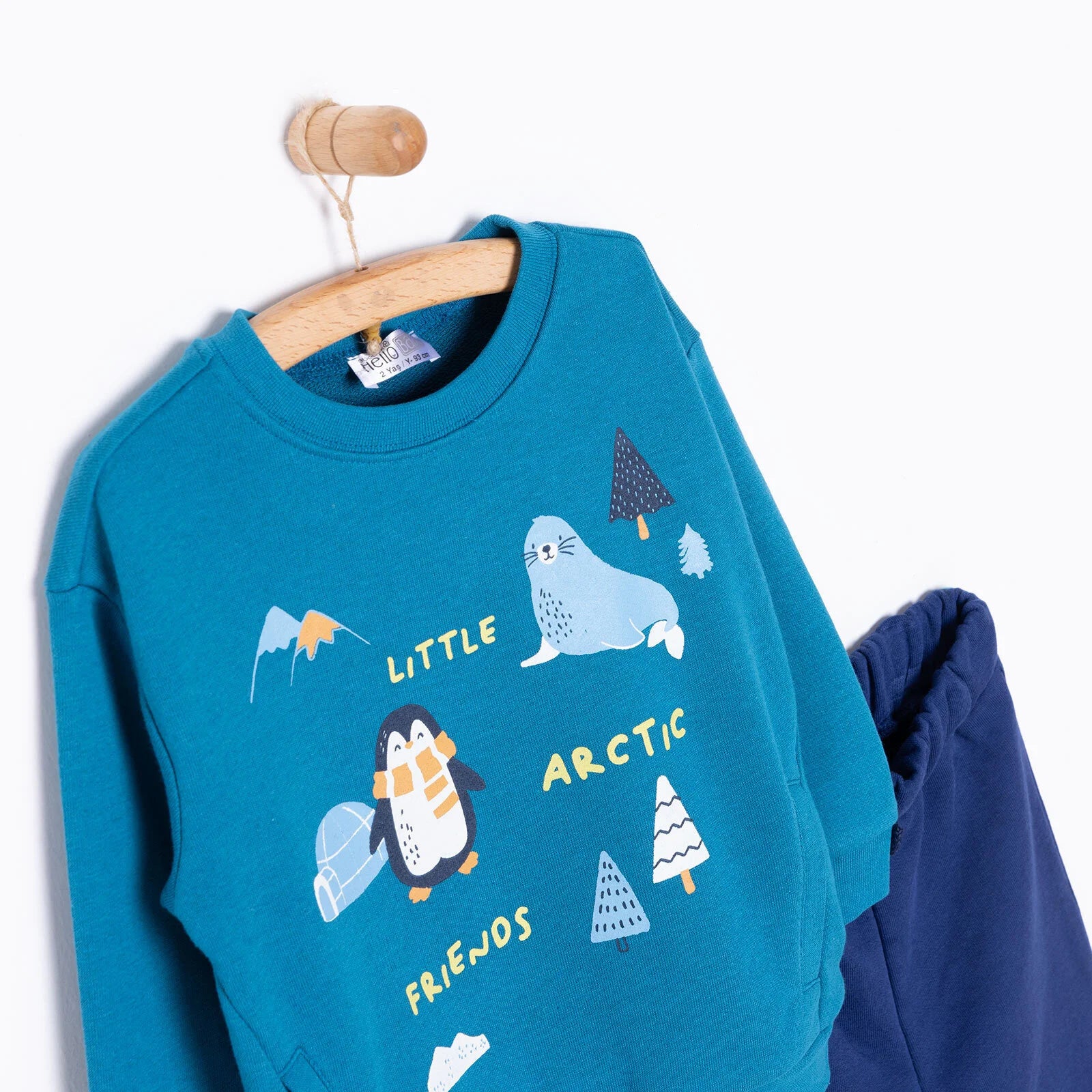 HelloBaby Nordic Forest Boy Jogging Set - Green - ebebek - Black Friday