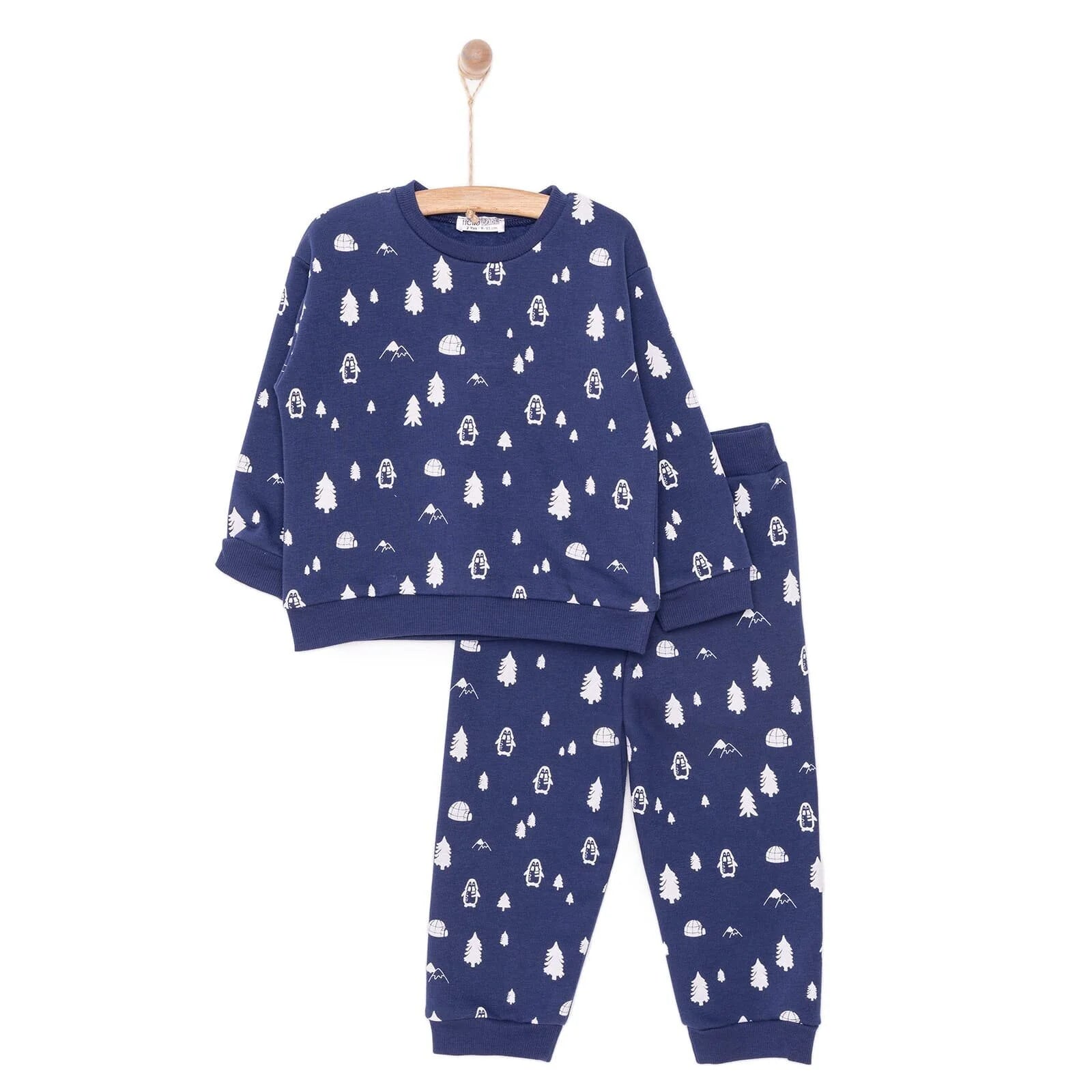 HelloBaby Baby Boy Nordic Forest Joggers - Navy Blue - ebebek - Black Friday