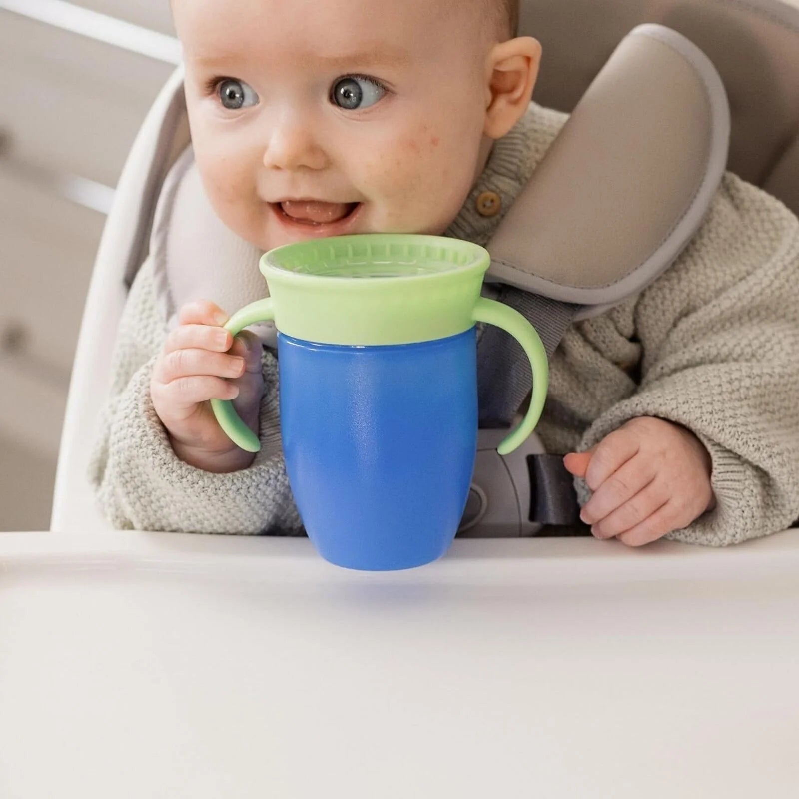 Nuby All Around Short Cup with Handles 210ml Assorted - ebebek - Black Friday