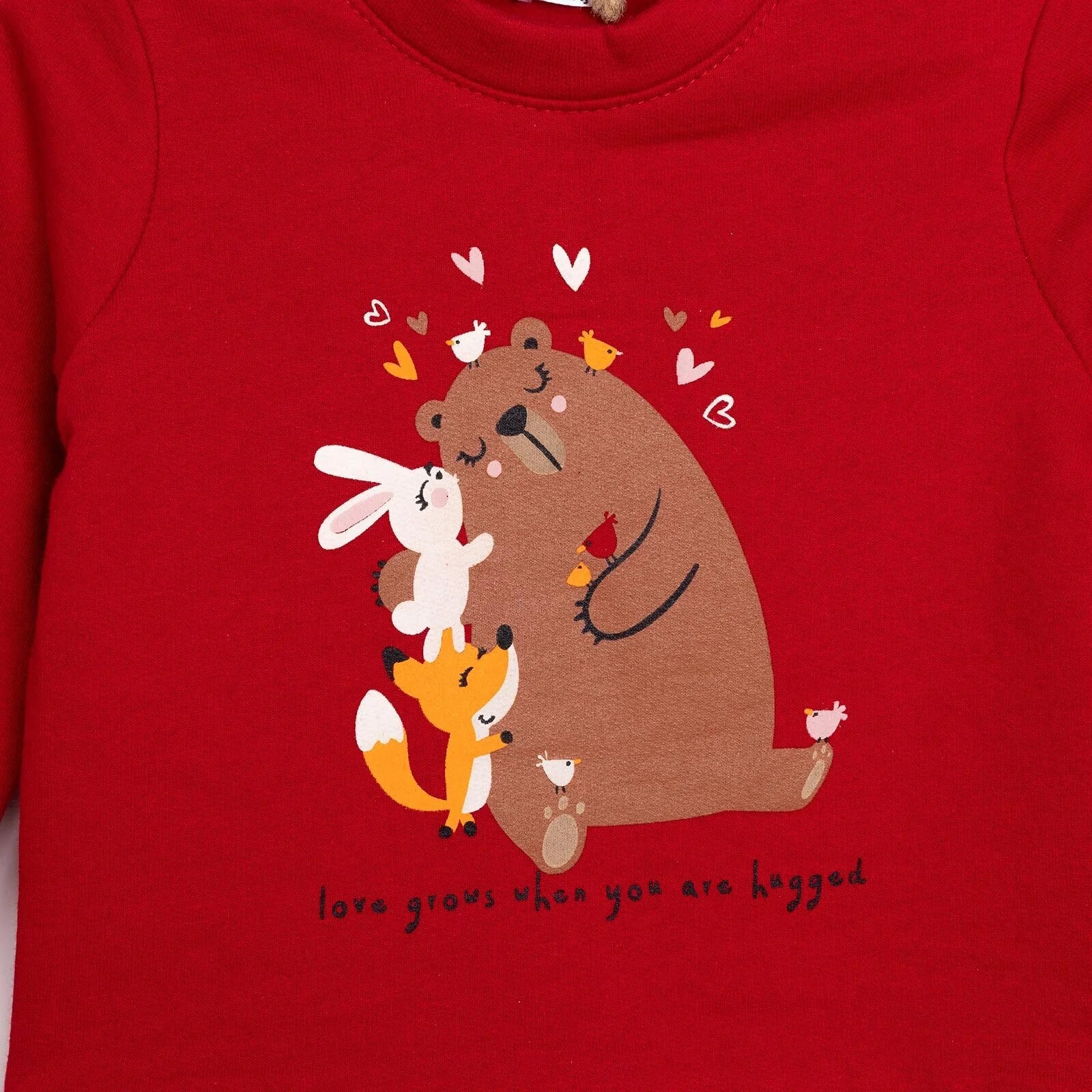 HelloBaby Basic Girl Jogging Set - Red - ebebek - Black Friday