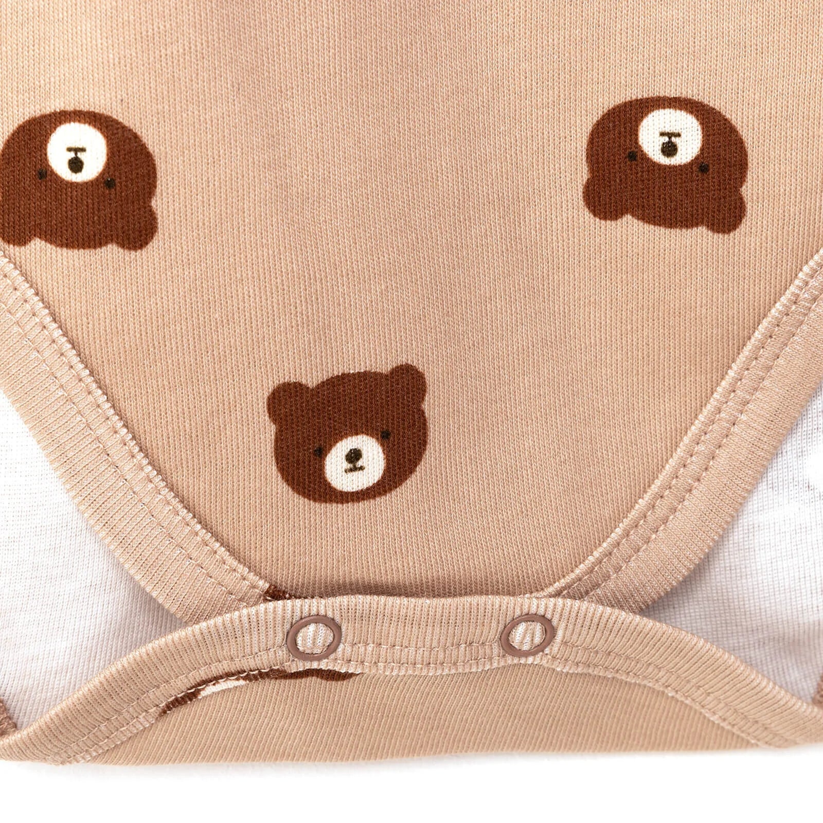 HelloBaby Basic Rib Short Sleeve Baby Bodysuit 2 Pcs - Brown - ebebek - Black Friday