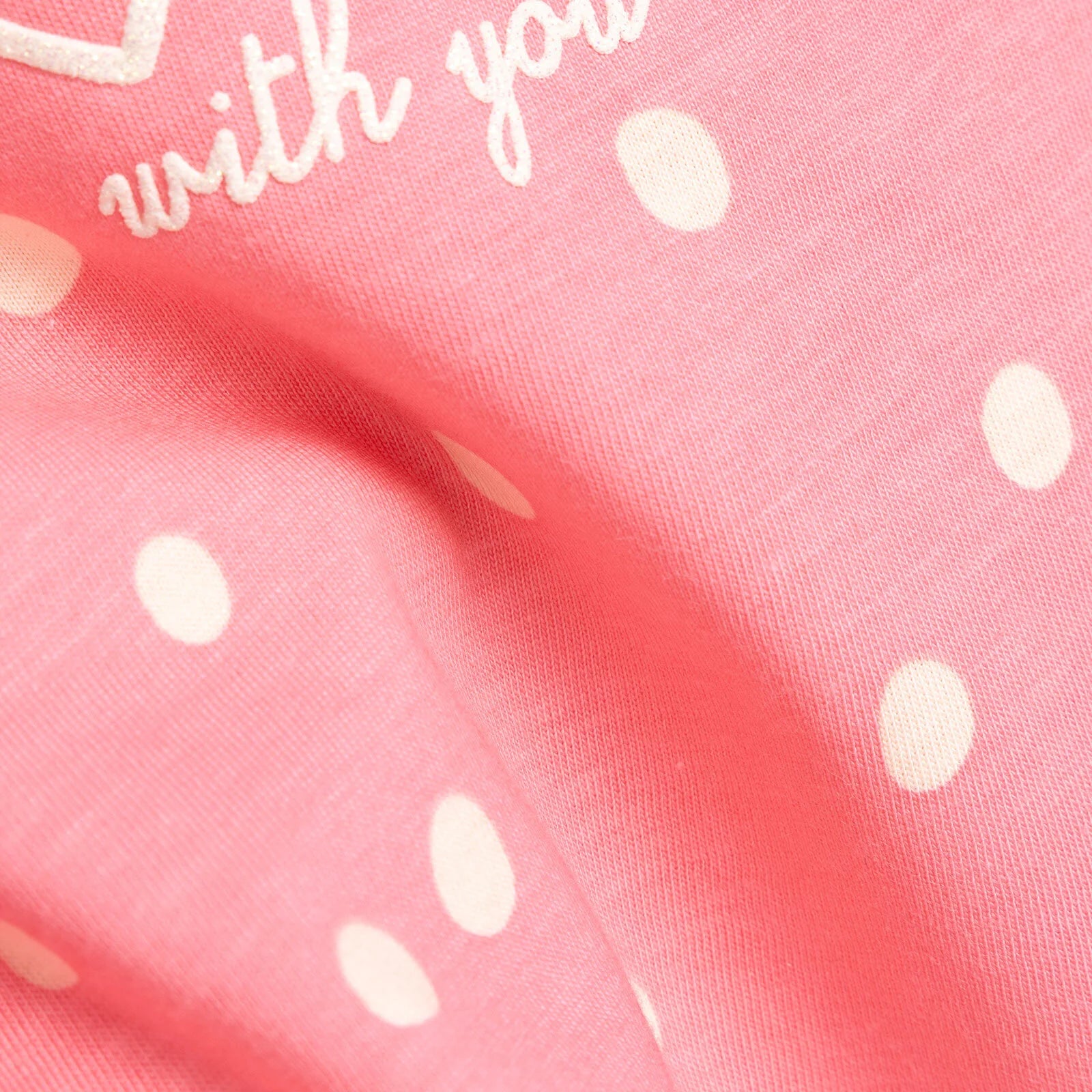 HelloBaby Basic Girl Happy Patterned T-shirt - Dark Pink - ebebek - Black Friday