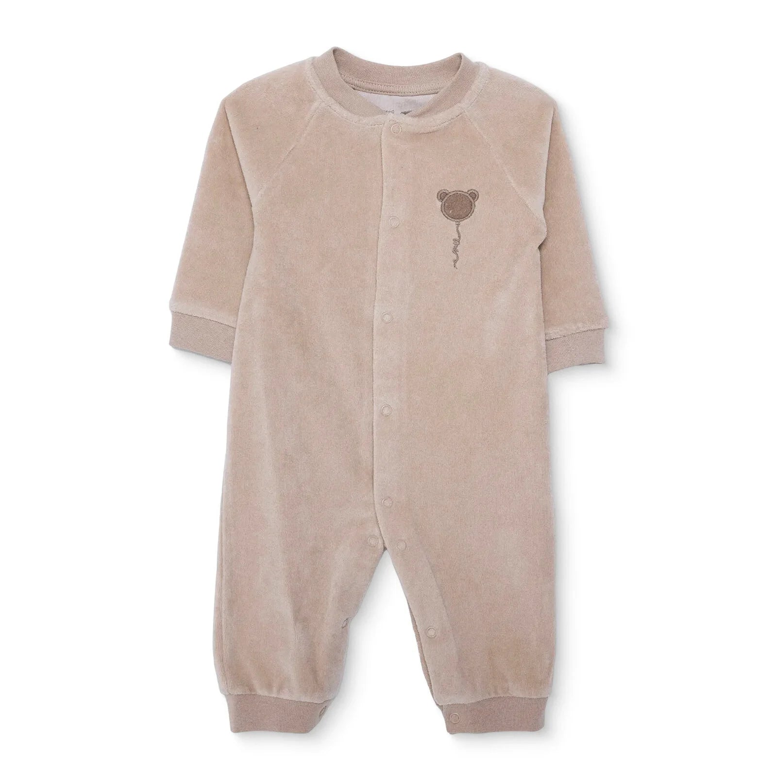 HelloBaby Newborn Velvet Footless Jumpsuit - Beige - ebebek - Black Friday