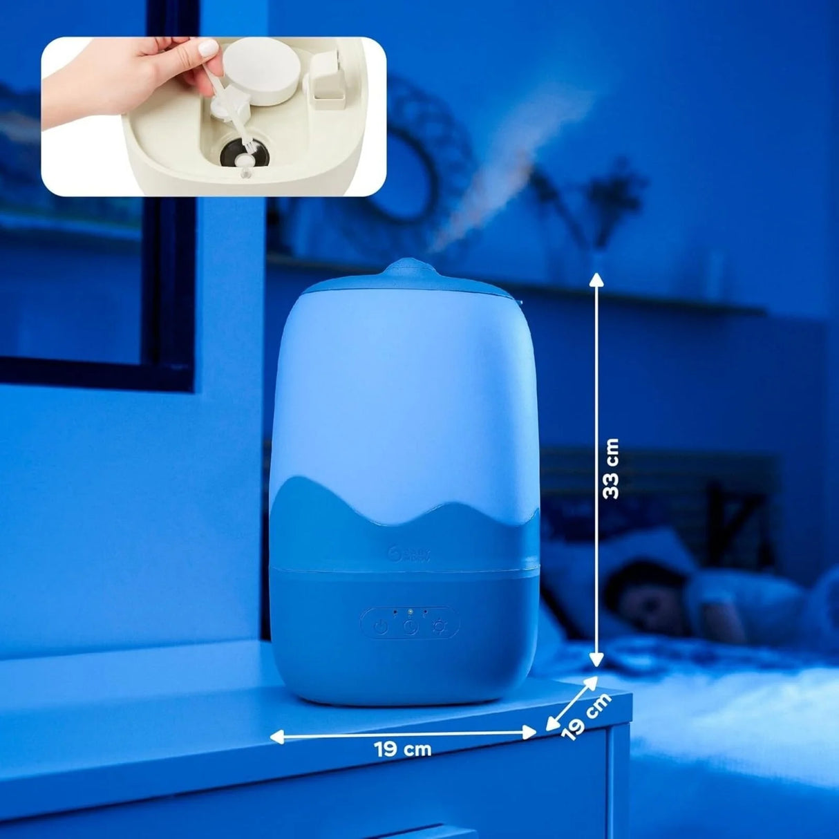 Babymoov Wave Humidifier with Cleaning Brush - ebebek - Black Friday