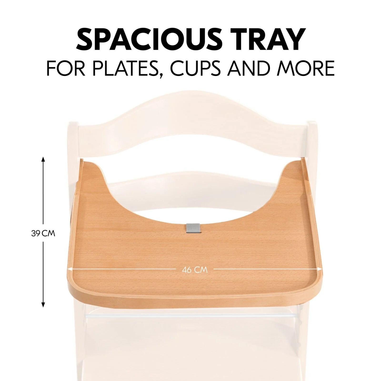 Hauck Alpha Wooden Tray - Natural - ebebek - Black Friday