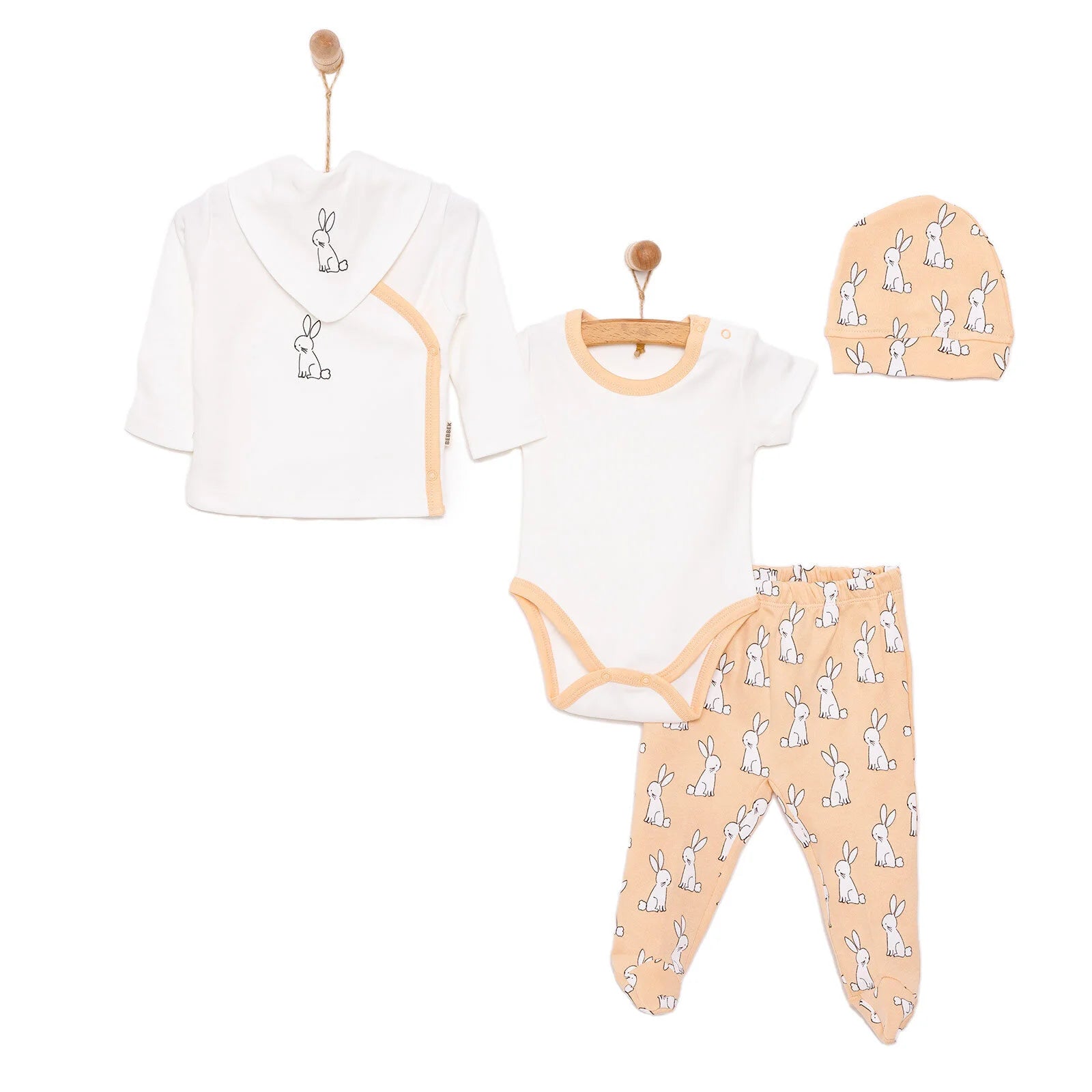 Bebbek Baby Boy 5 Pcs Newborn Starter Set - Ecru - ebebek - Black Friday