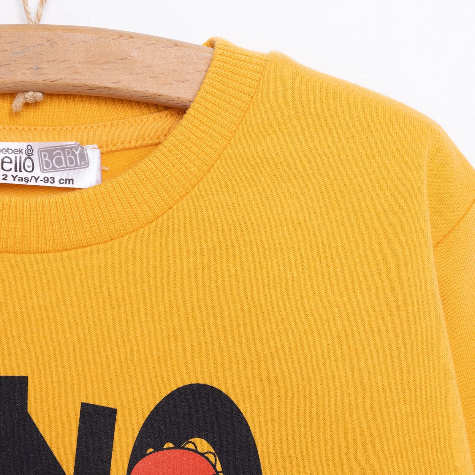 HelloBaby Baby Boy Dino Patterned Sweatshirt - Mustard - ebebek - Black Friday