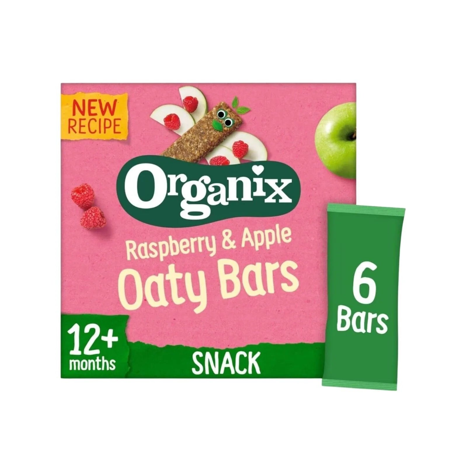 Organix Raspberry & Apple Soft Oaty Bars 12+ months 138g (6x23g) - ebebek - Black Friday