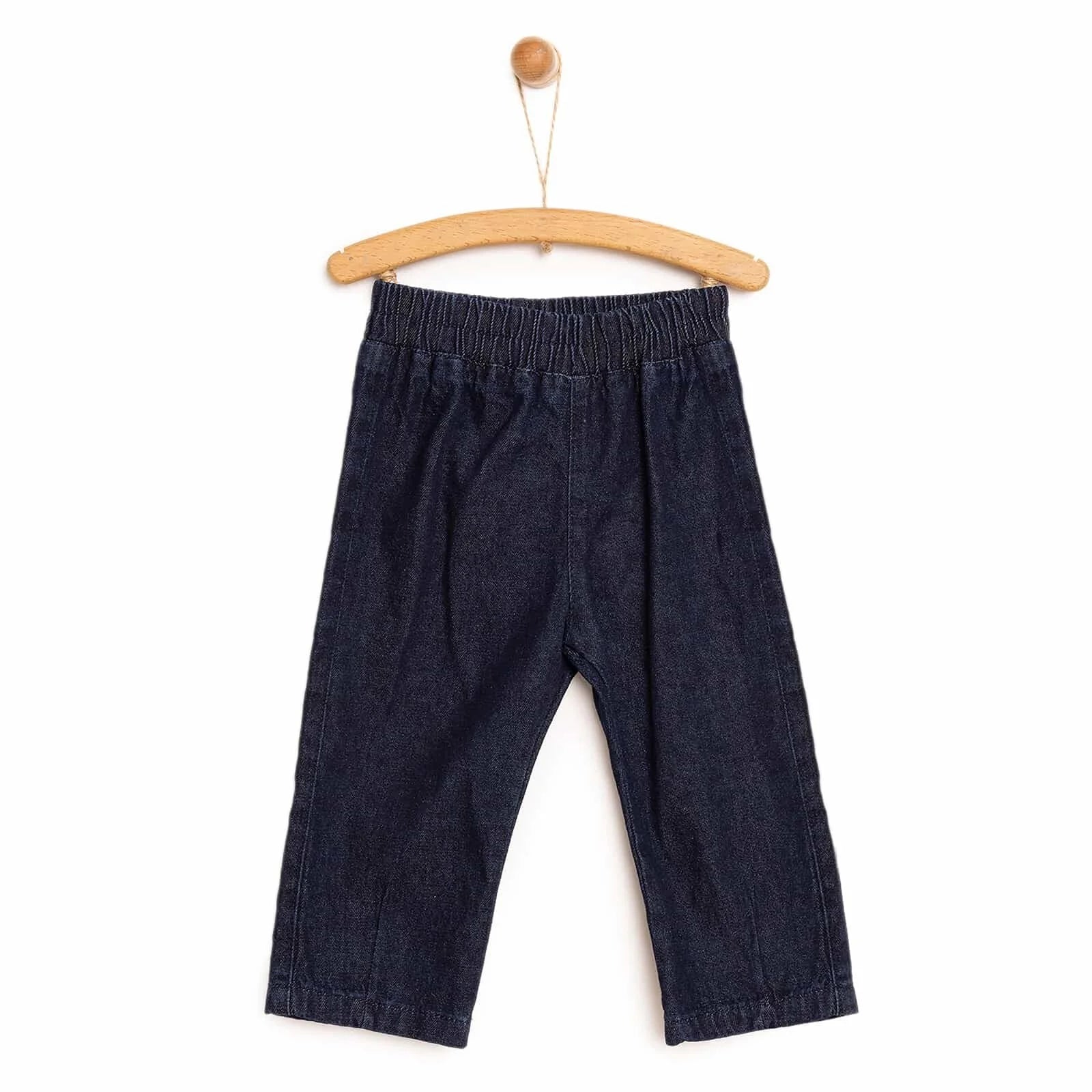 HelloBaby Basic Pleat Denim Pants - Navy Blue - ebebek - Black Friday