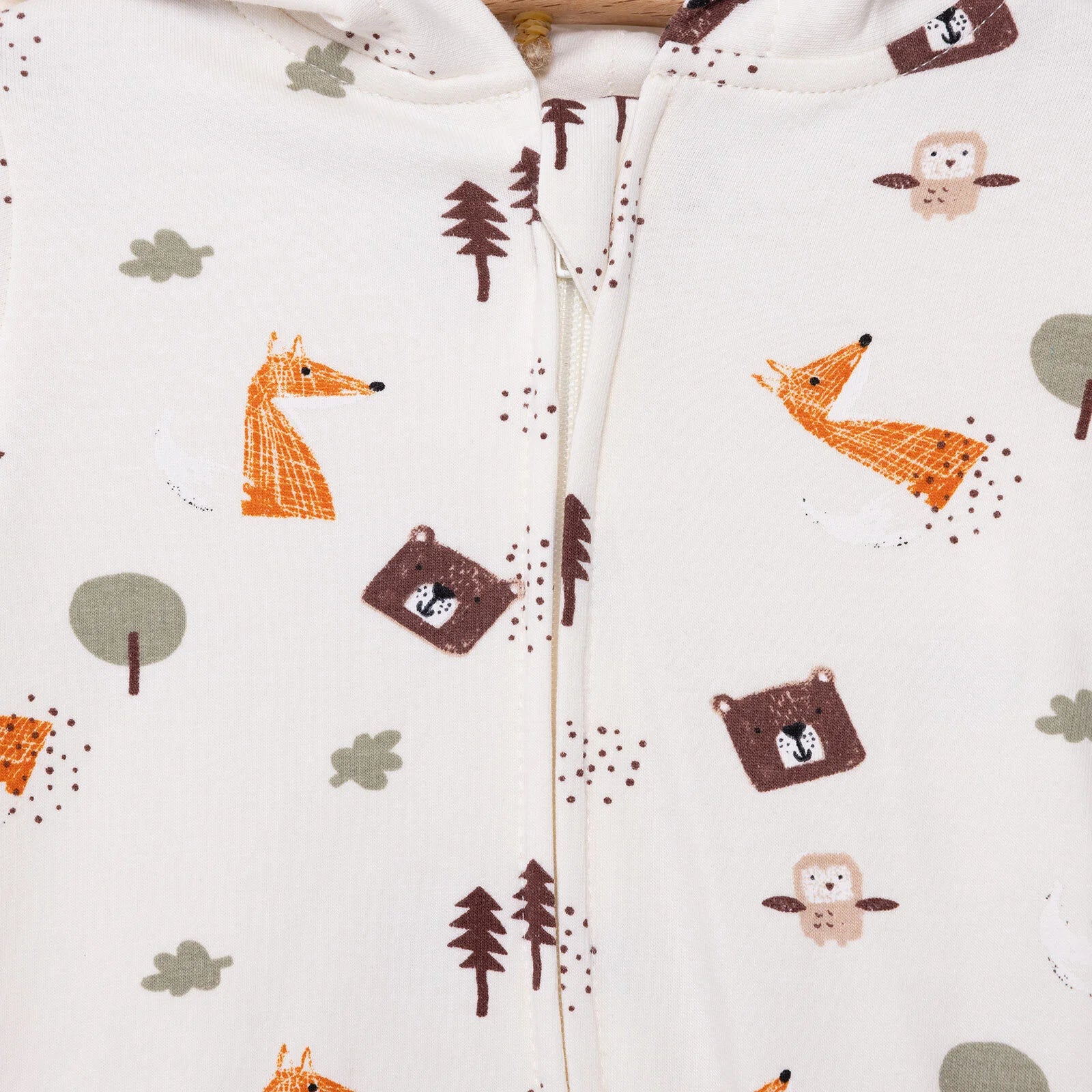 HelloBaby Newborn Hooded Jumpsuit - Beige - ebebek - Black Friday