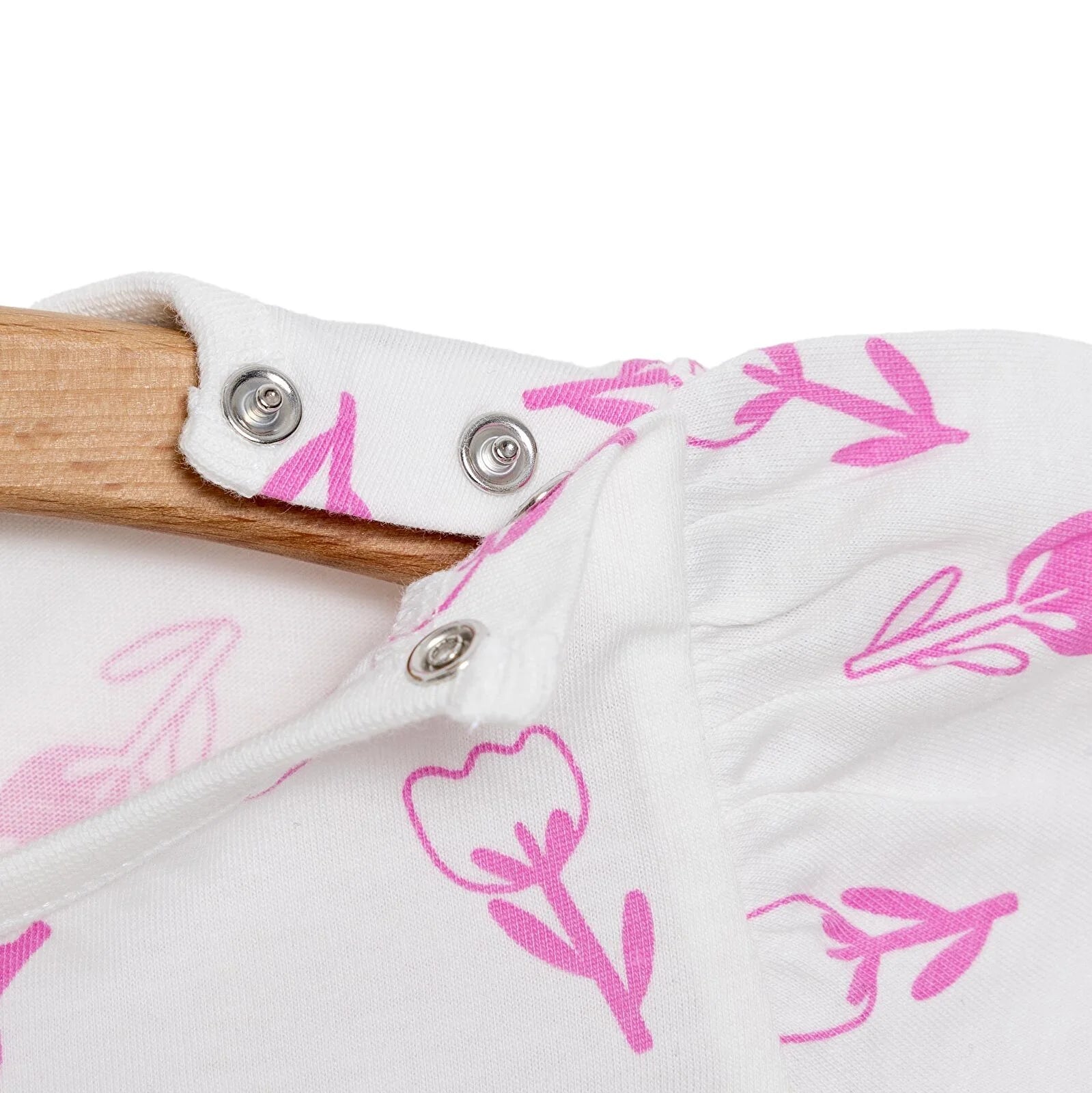 HelloBaby Basic Girl Tulips Patterned Tshirt - Ecru - ebebek - Black Friday