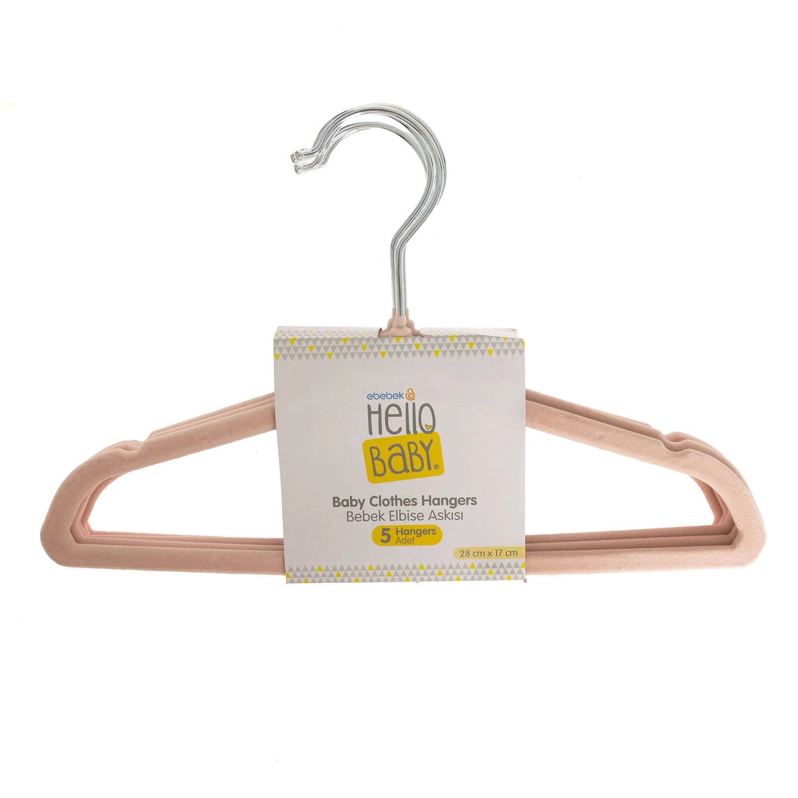 HelloBaby Velvet 5 pcs Hangers - Light Pink - ebebek - Black Friday