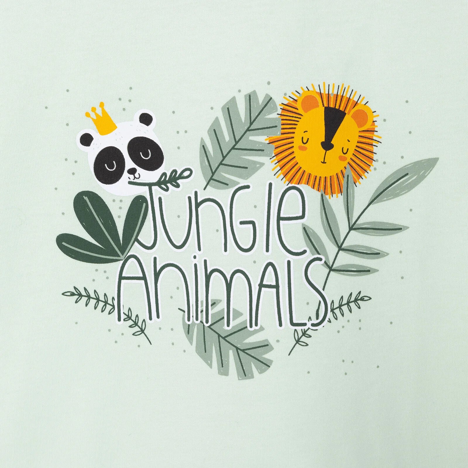 HelloBaby Basic Boy Jungle Animals Tshirt - Light Green - ebebek - Black Friday