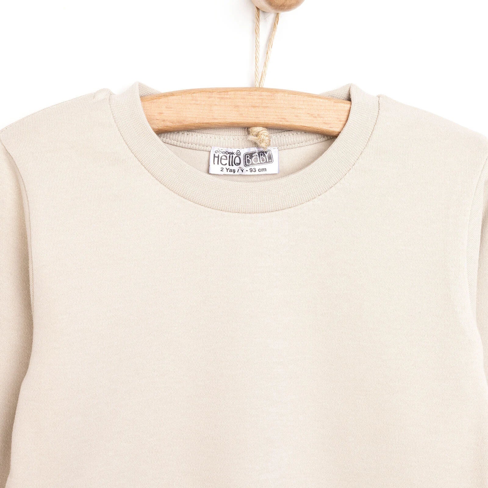 HelloBaby Basic Interlock Long Sleeve T-Shirt - Mink - ebebek - Black Friday