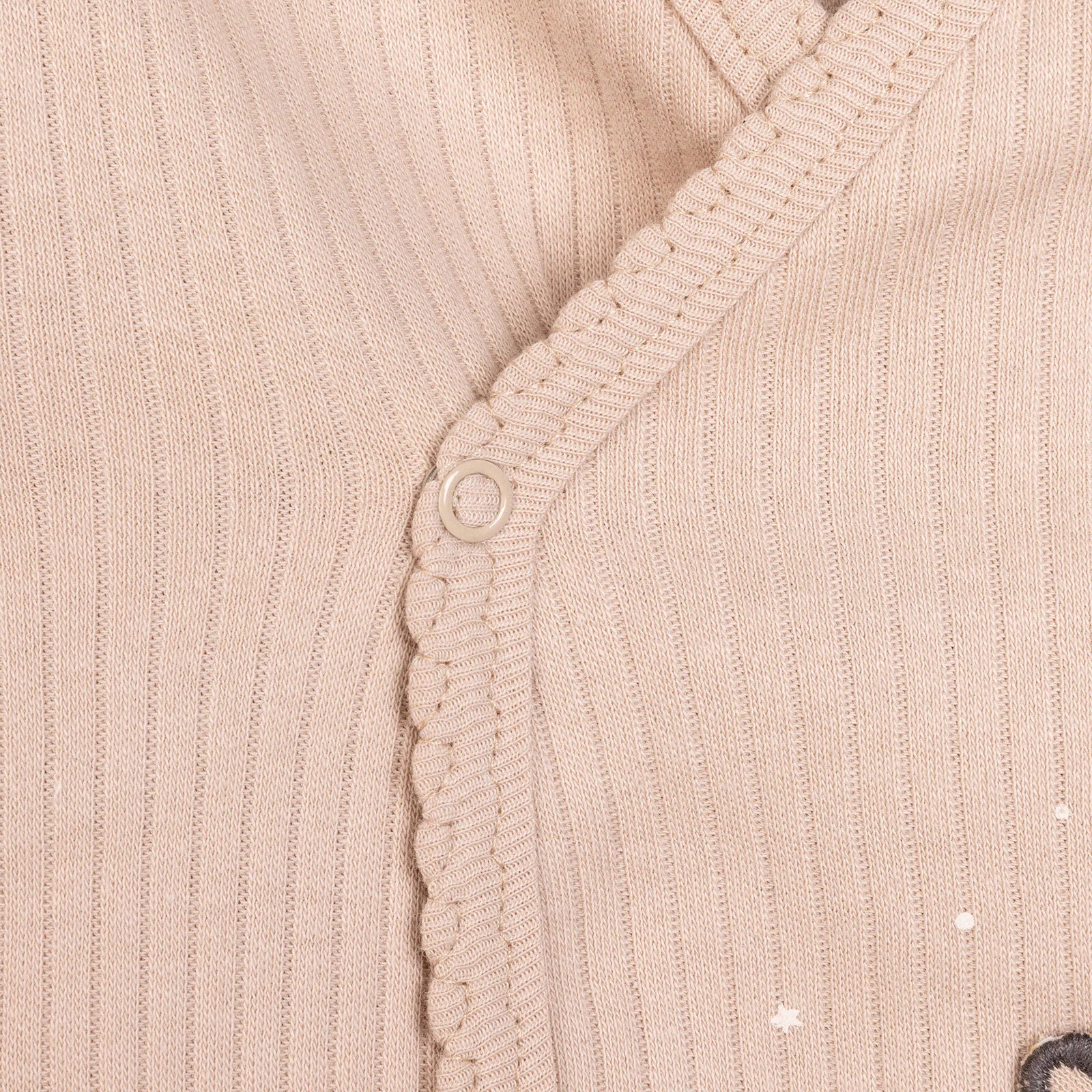 Bebetto Newborn Baby Girl Top - Footed Jumpsuit - Hat - Beige - ebebek - Black Friday