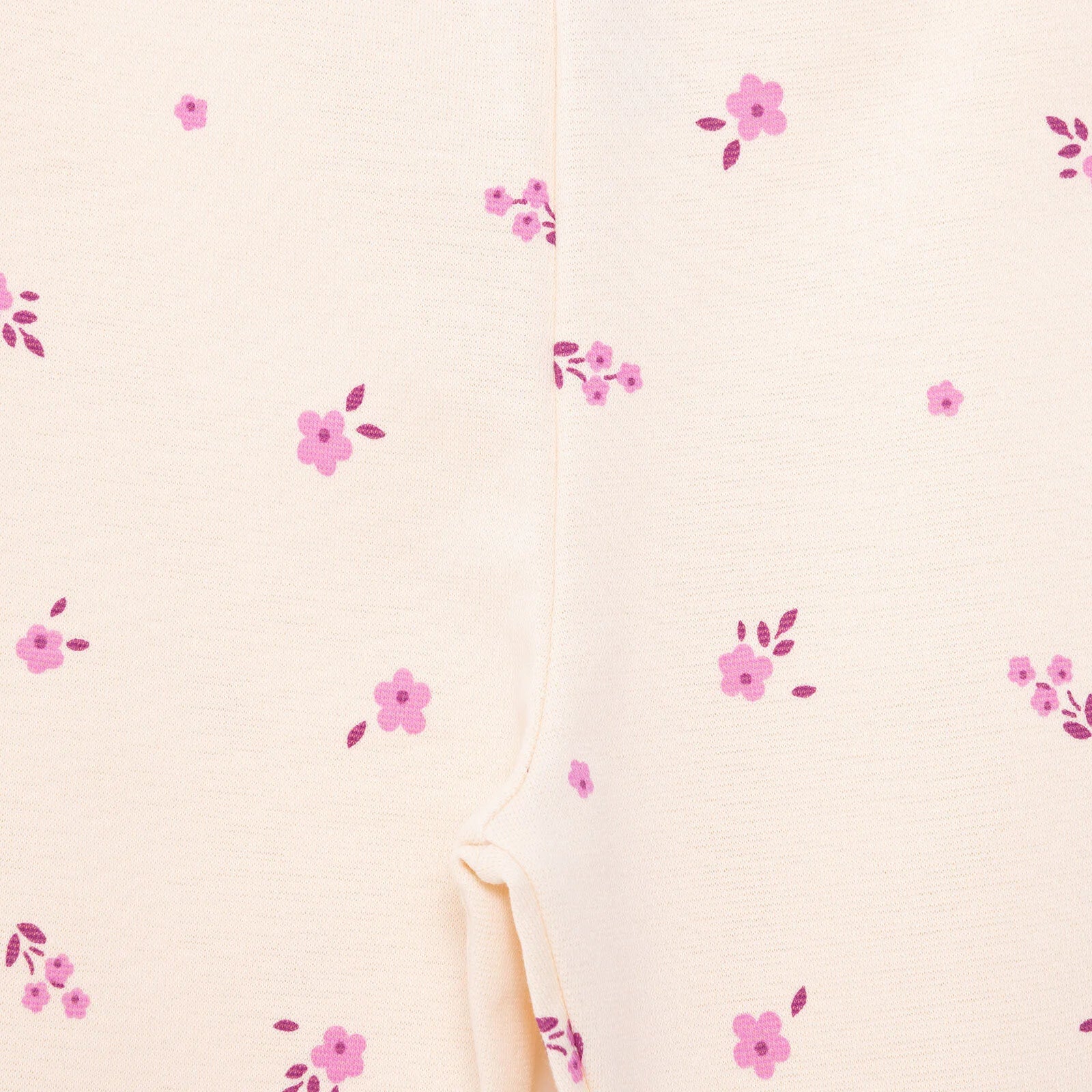 HelloBaby Basic Flower Patterns Leggings - Ecru - ebebek - Black Friday