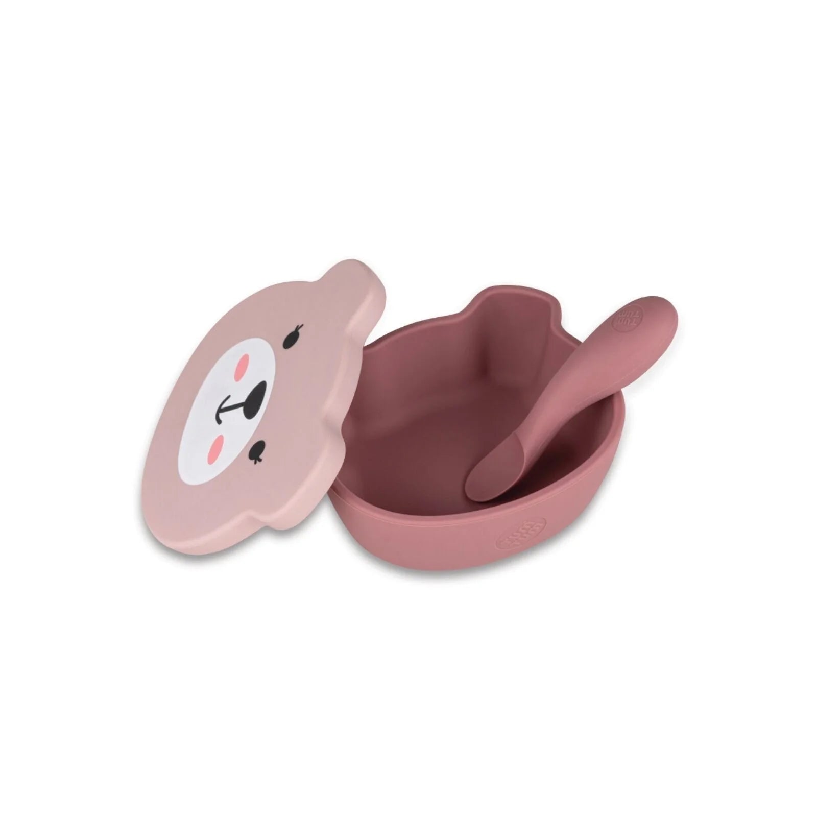 TUM TUM Silicone Weaning Bowl & Spoon Set Betsy Bear - Pink - ebebek - Black Friday