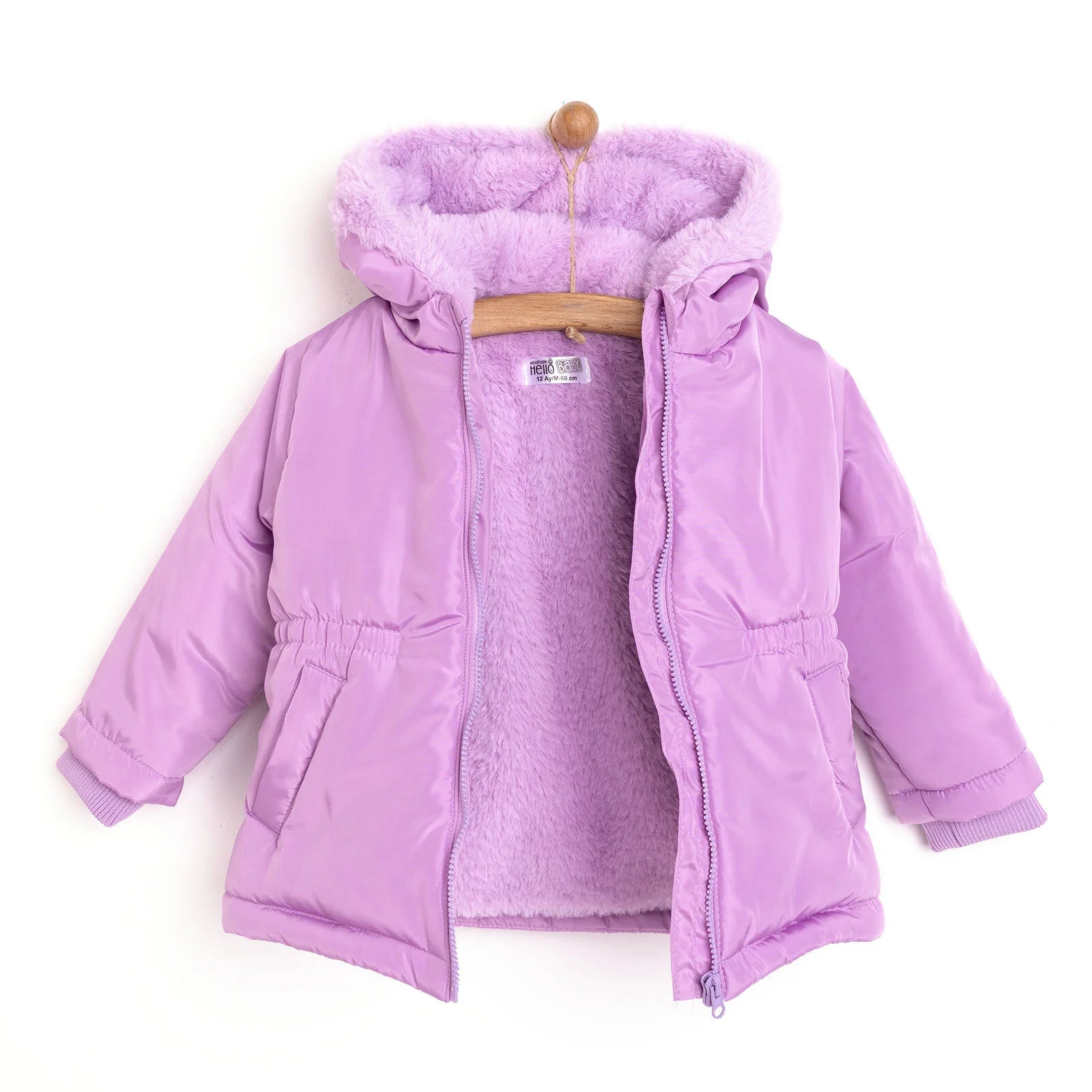 HelloBaby Hooded Coat - Purple - ebebek - Black Friday