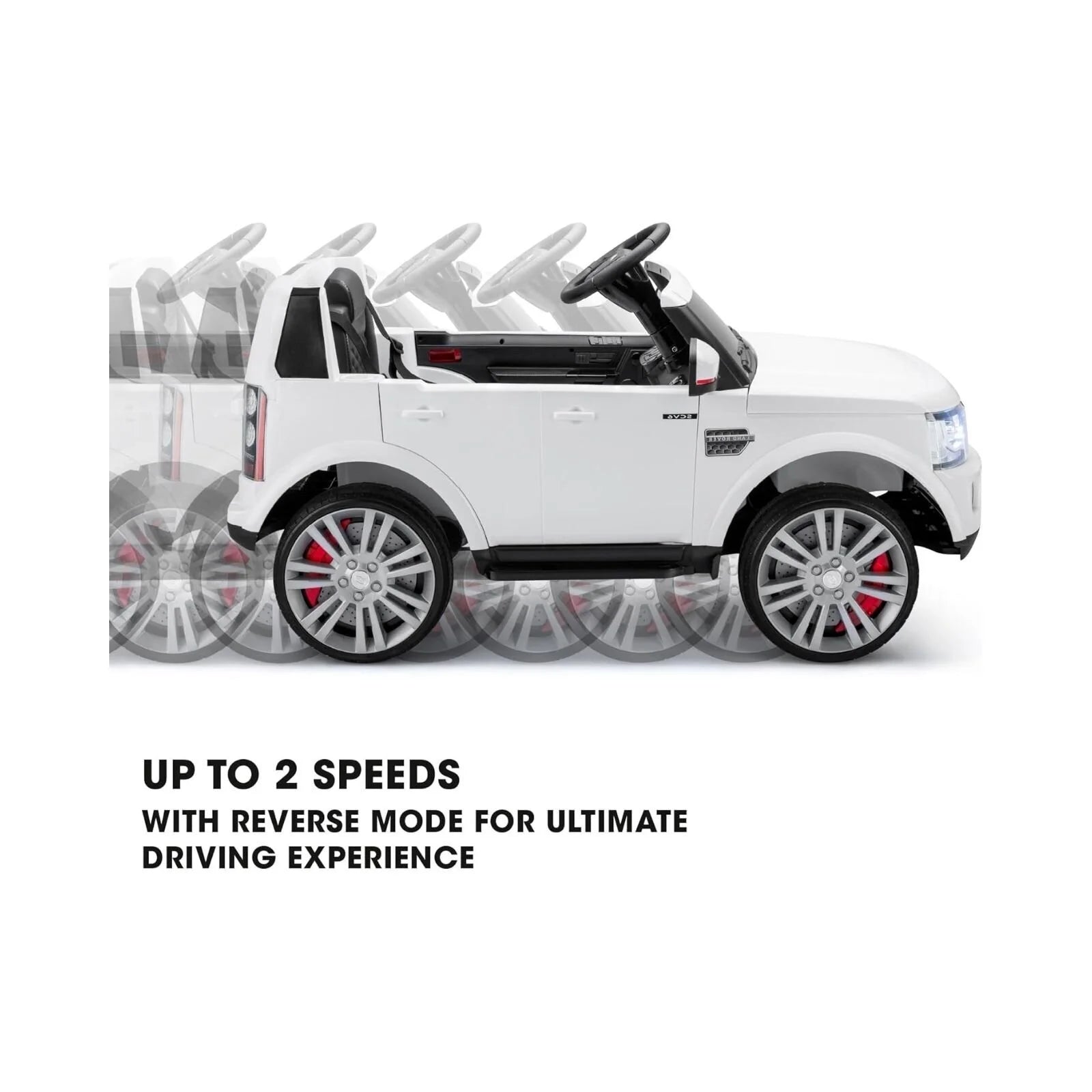 Xootz Landrover Discovery 12V Ride On Lithium - White - ebebek - Black Friday