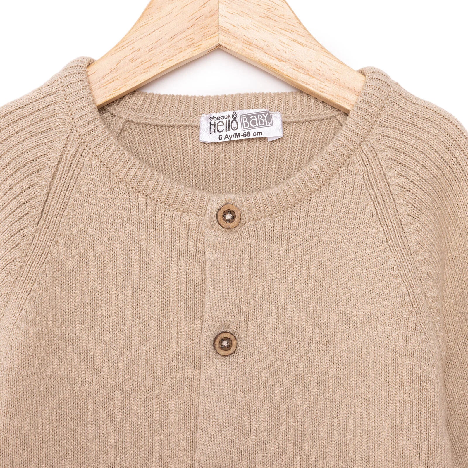 HelloBaby Newborn Girl Knit Jumpsuit - Ecru - ebebek - Black Friday