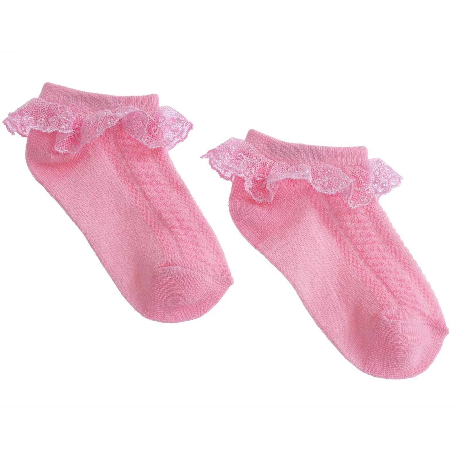 HelloBaby Girl Socks with Lace - Pink - ebebek - Black Friday
