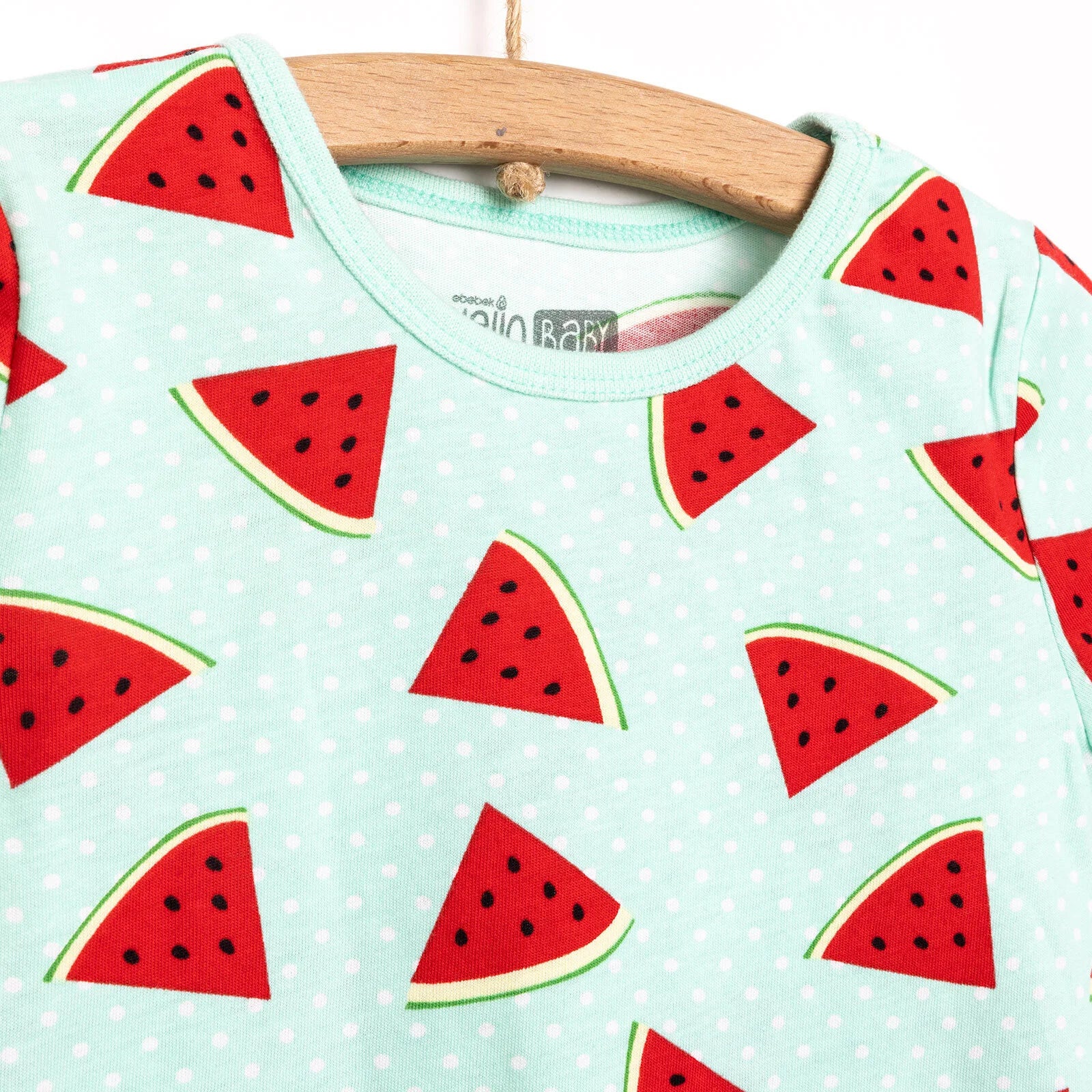 HelloBaby Baby Girl Short Sleeve Pyjamas Set - Blue - ebebek - Black Friday