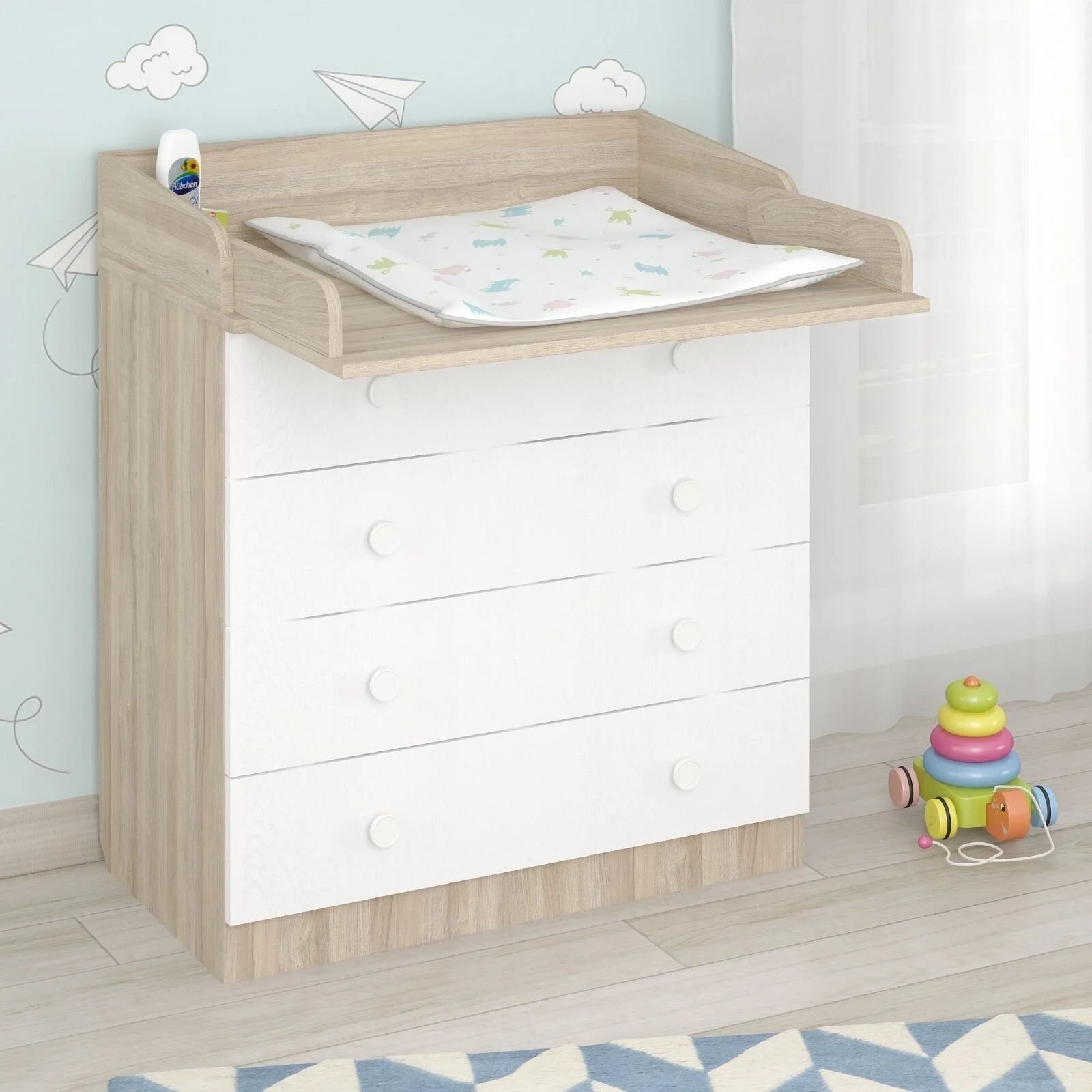 Shefa Kids 800 Changing Dressers - Elm/White - ebebek - Black Friday