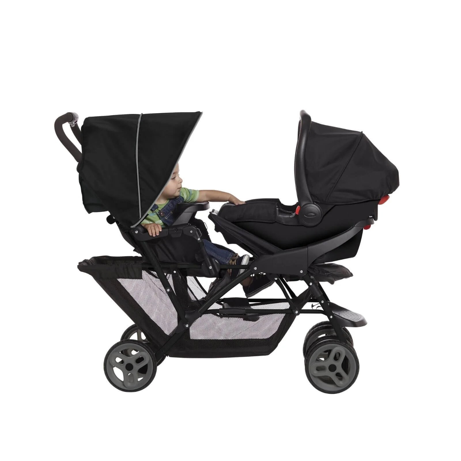 Graco Stadium Duo Tandem Stroller - Black/Grey - ebebek - Black Friday