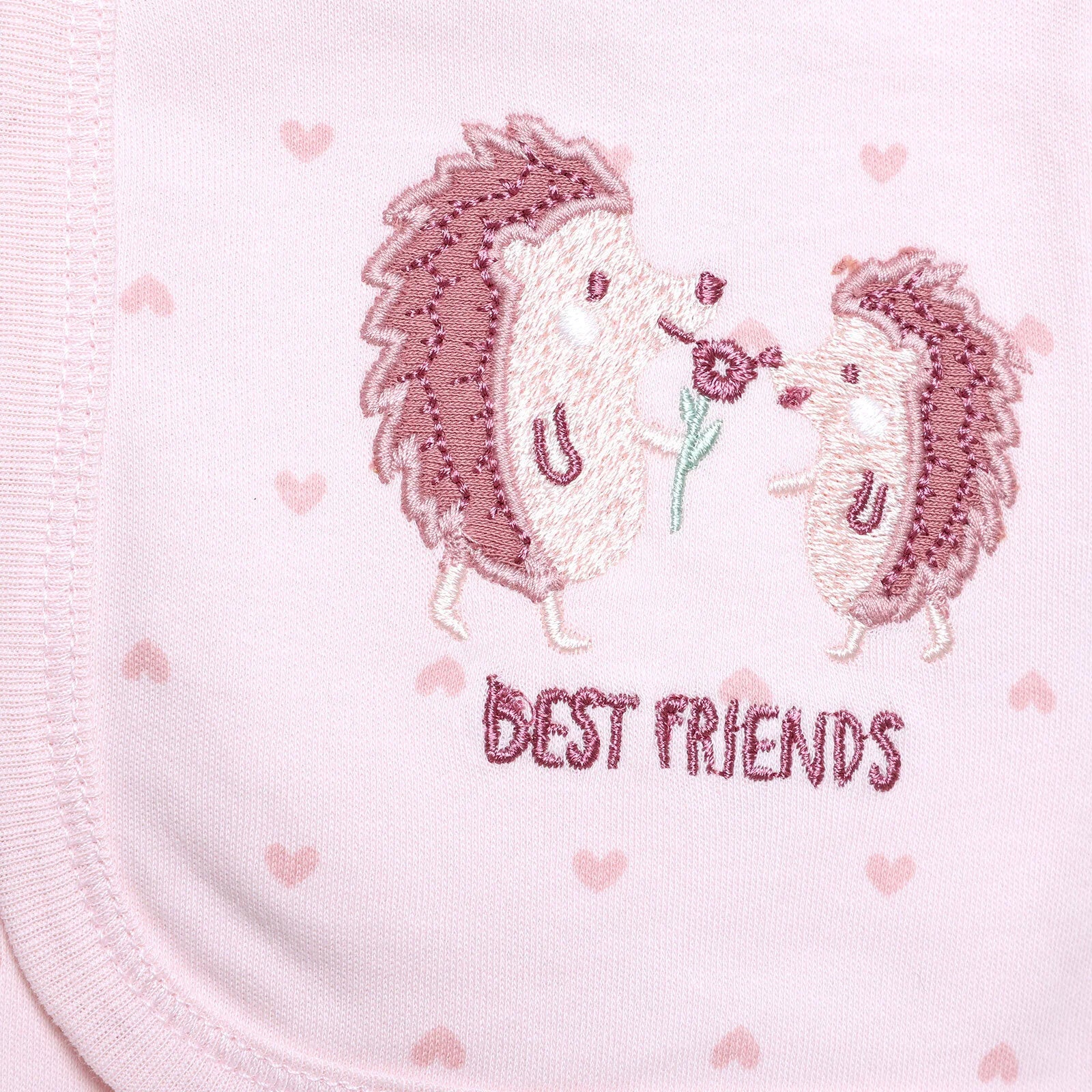 Bebetto Newborn Organic Little Friends Sweatshirt - Rose - ebebek - Black Friday