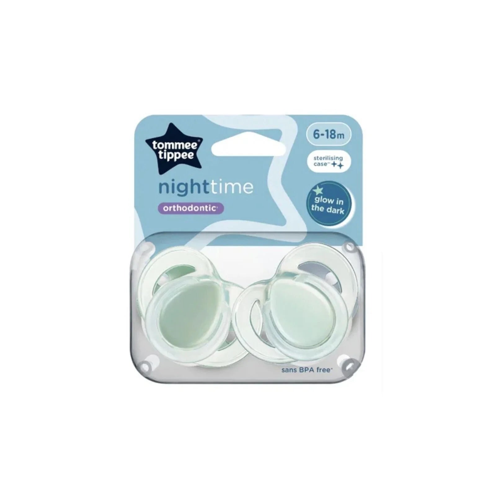Tommee Tippee Night Time Soother 6 - 18 months Pack of 2 Assorted - ebebek - Black Friday