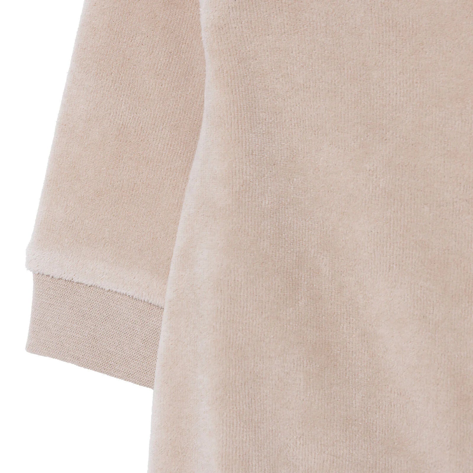 HelloBaby Newborn Velvet Footless Jumpsuit - Beige - ebebek - Black Friday