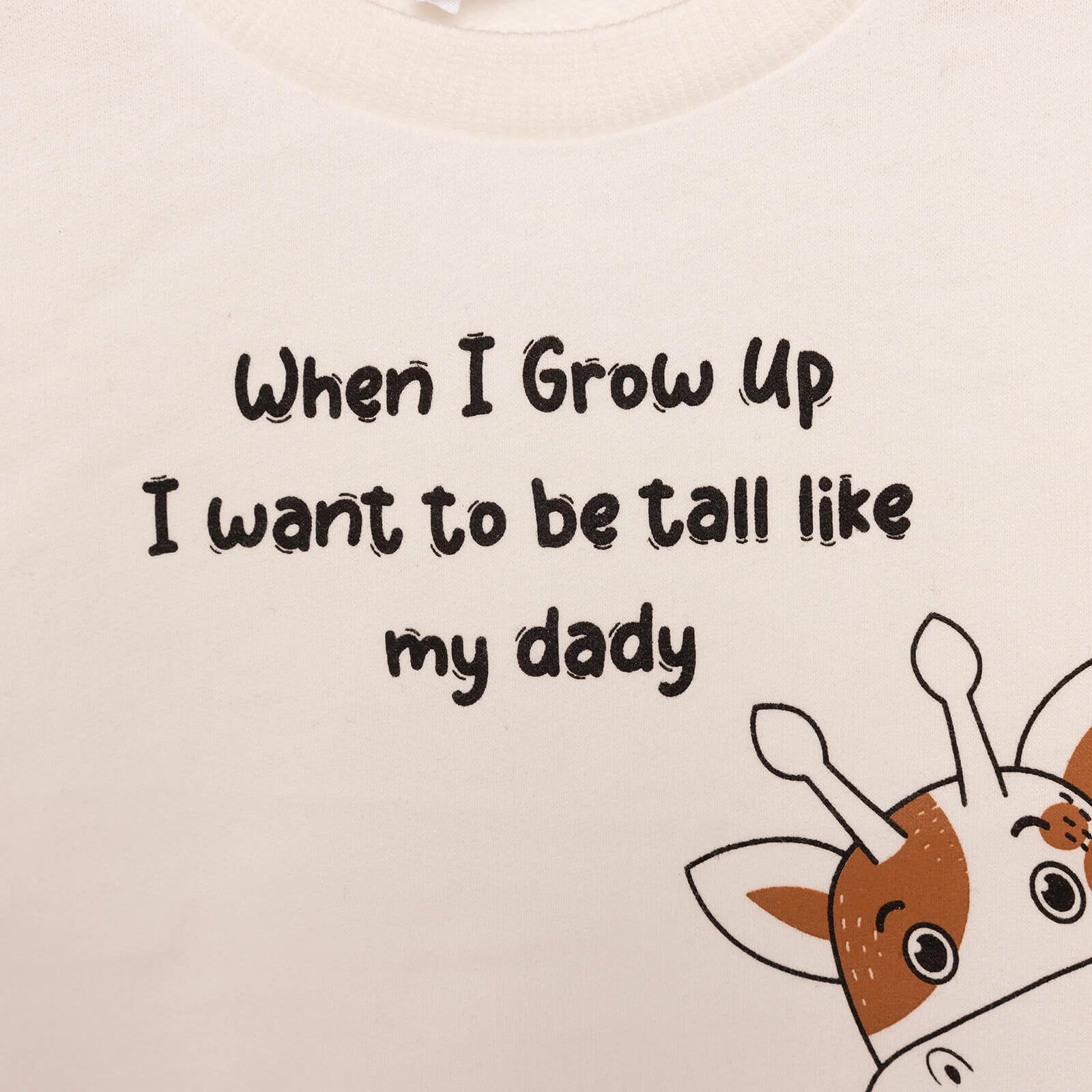 HelloBaby Baby Boy Basic Giraffe Printed Sweatshirt - Ecru - ebebek - Black Friday