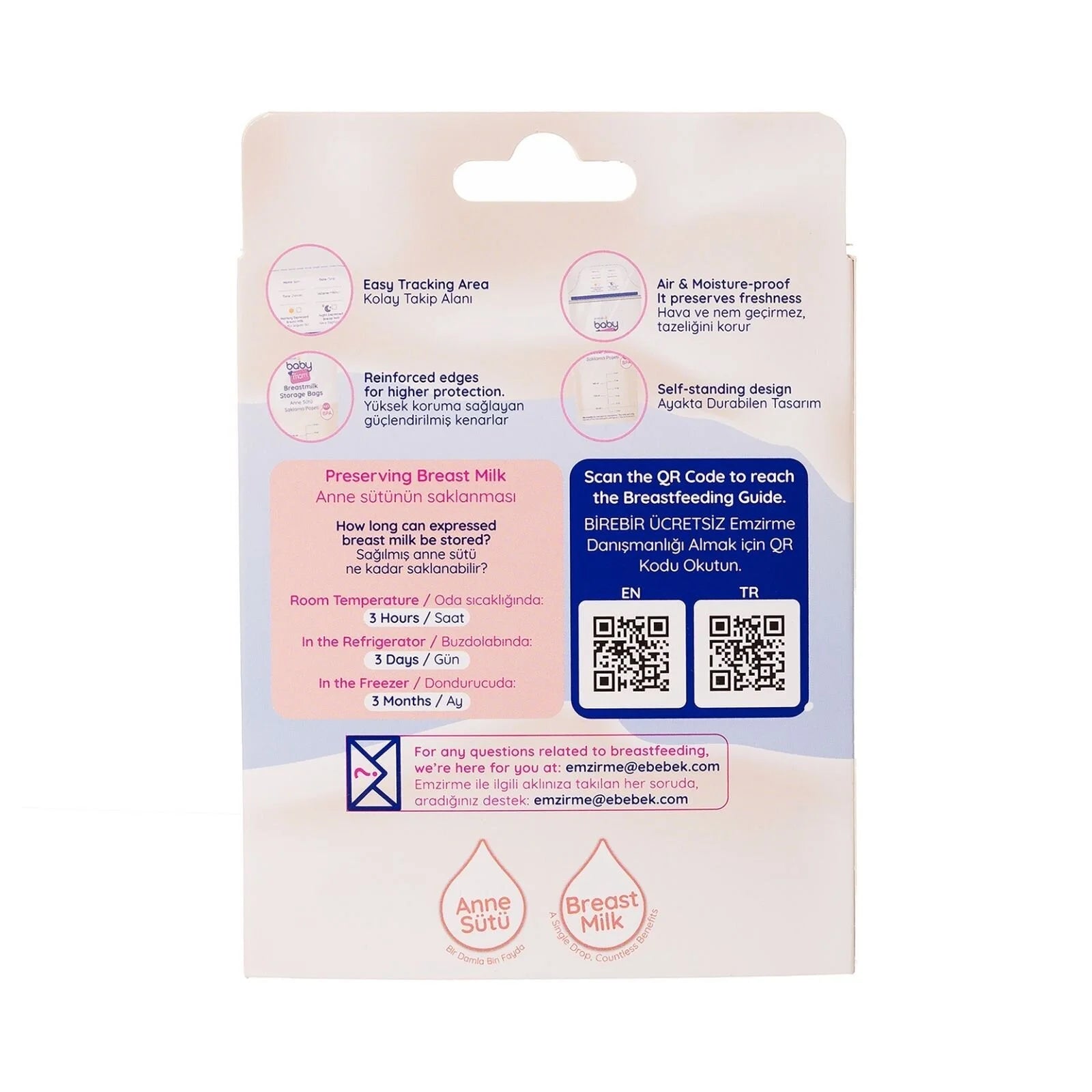 baby mom Breast Milk Storage Bag 50 pcs - ebebek - Black Friday