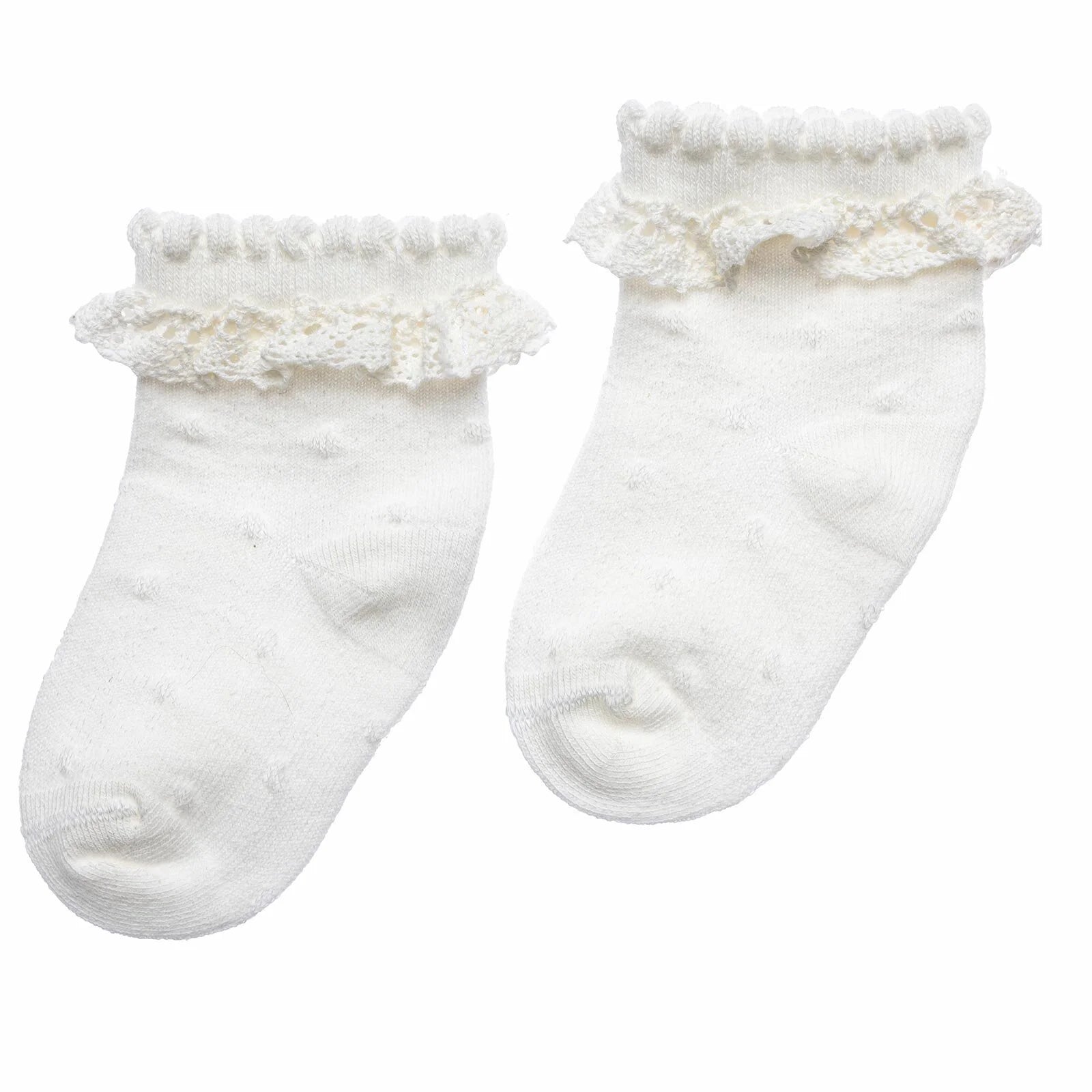 HelloBaby Girl Socks with Lace - Ecru - ebebek - Black Friday