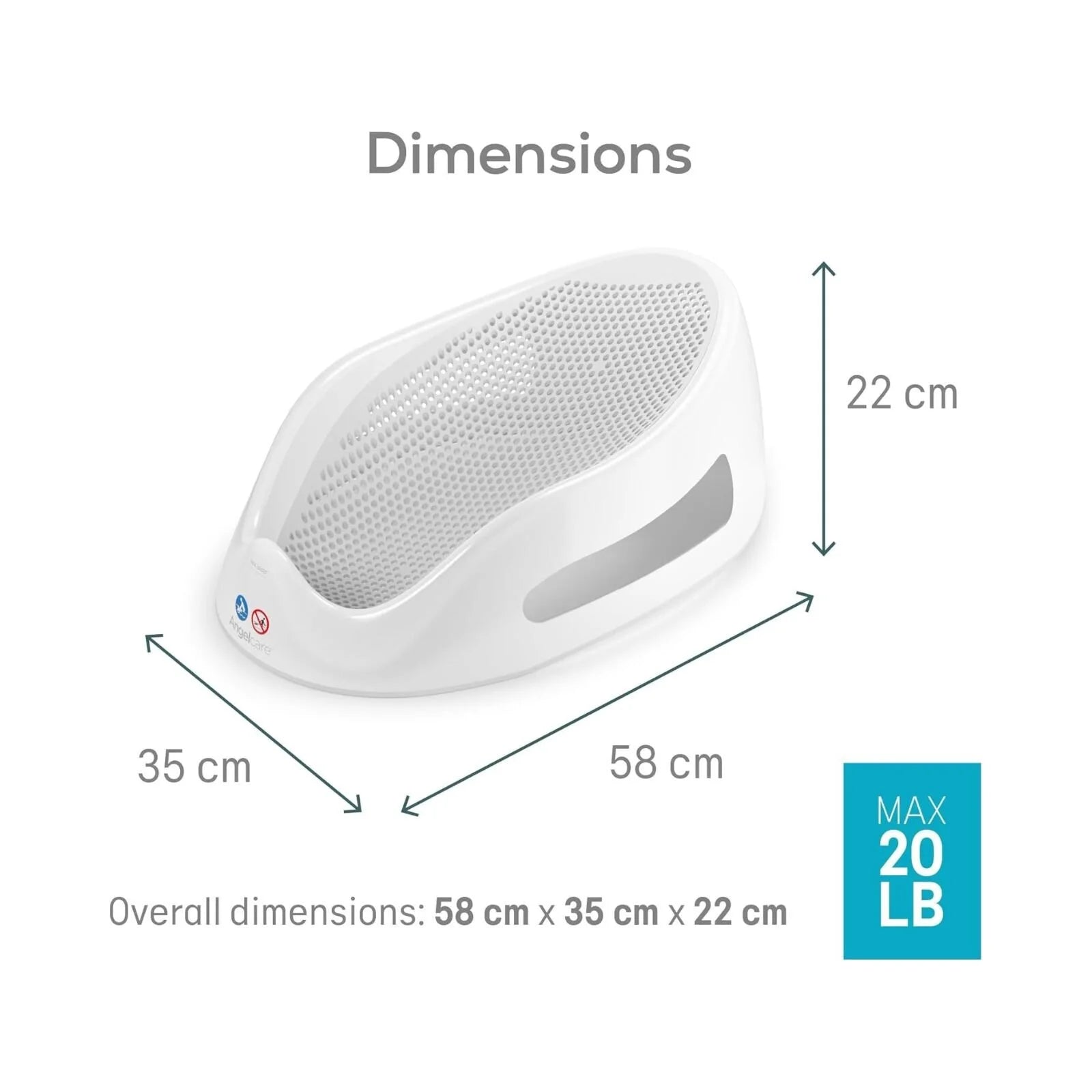 Angelcare Soft Touch Baby Bath Support - Grey - ebebek - Black Friday