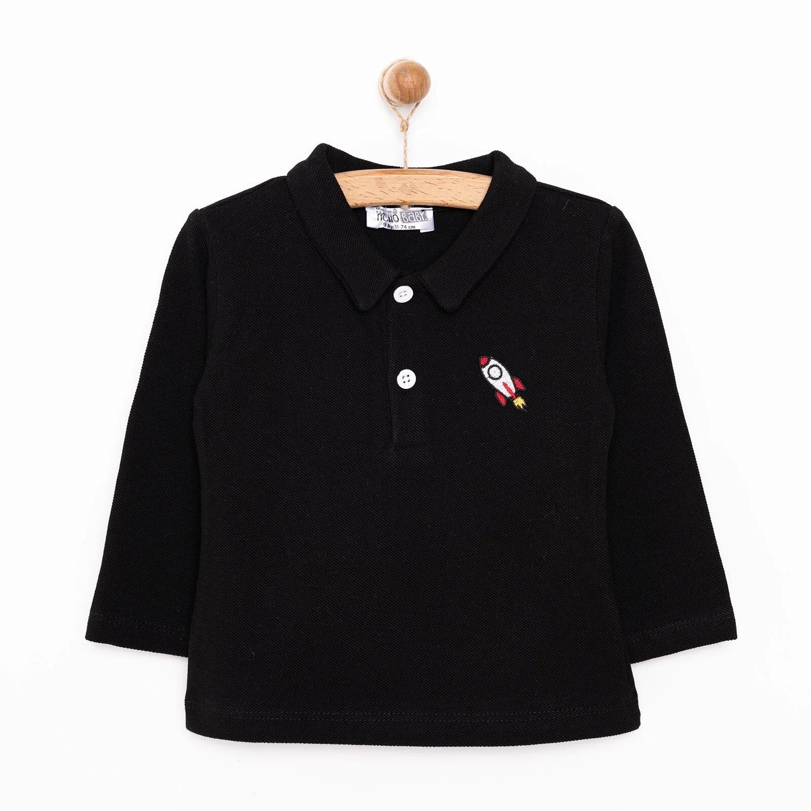 HelloBaby Basic Boy Camisole Long Sleeve T-shirt - Black - ebebek - Black Friday