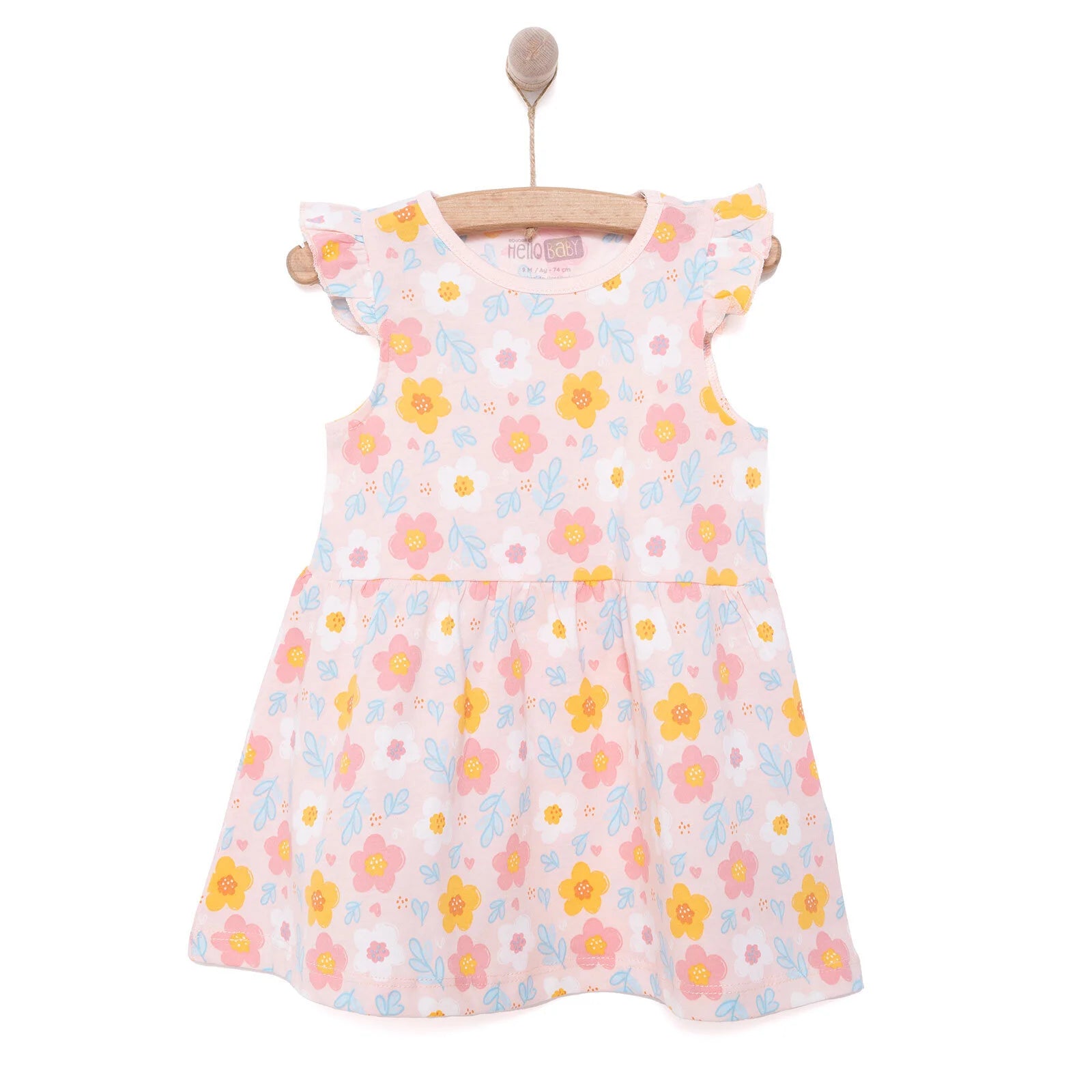 HelloBaby Basic Girl Daisy Printed Dress - Pink - ebebek - Black Friday